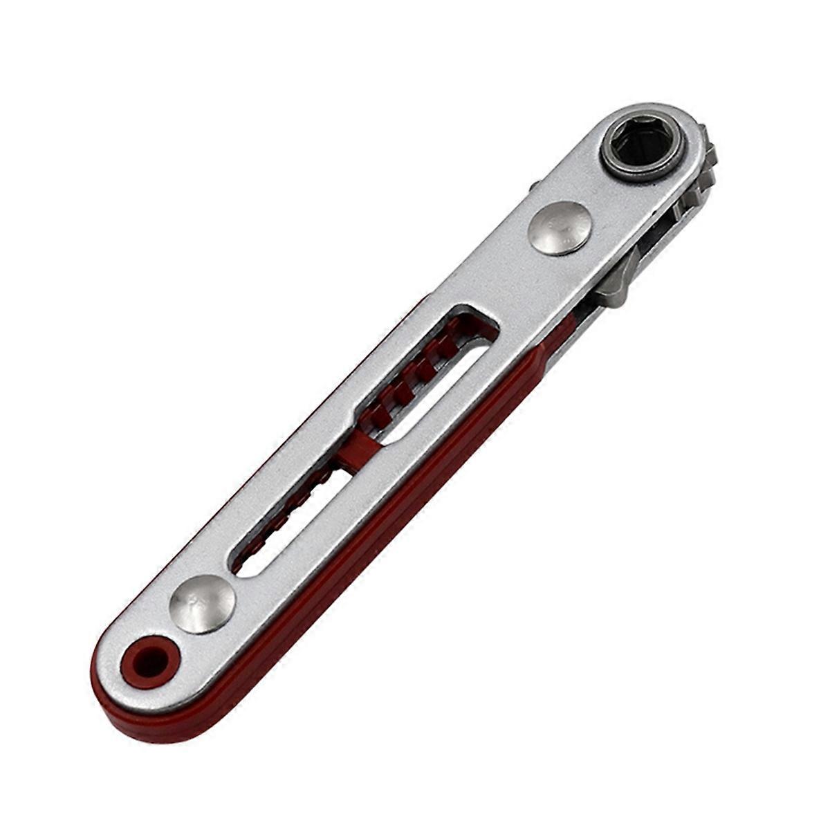 Mini Ratchet Wrench 1/4Inch Drive Socket Hex Screwdriver Bit Straight