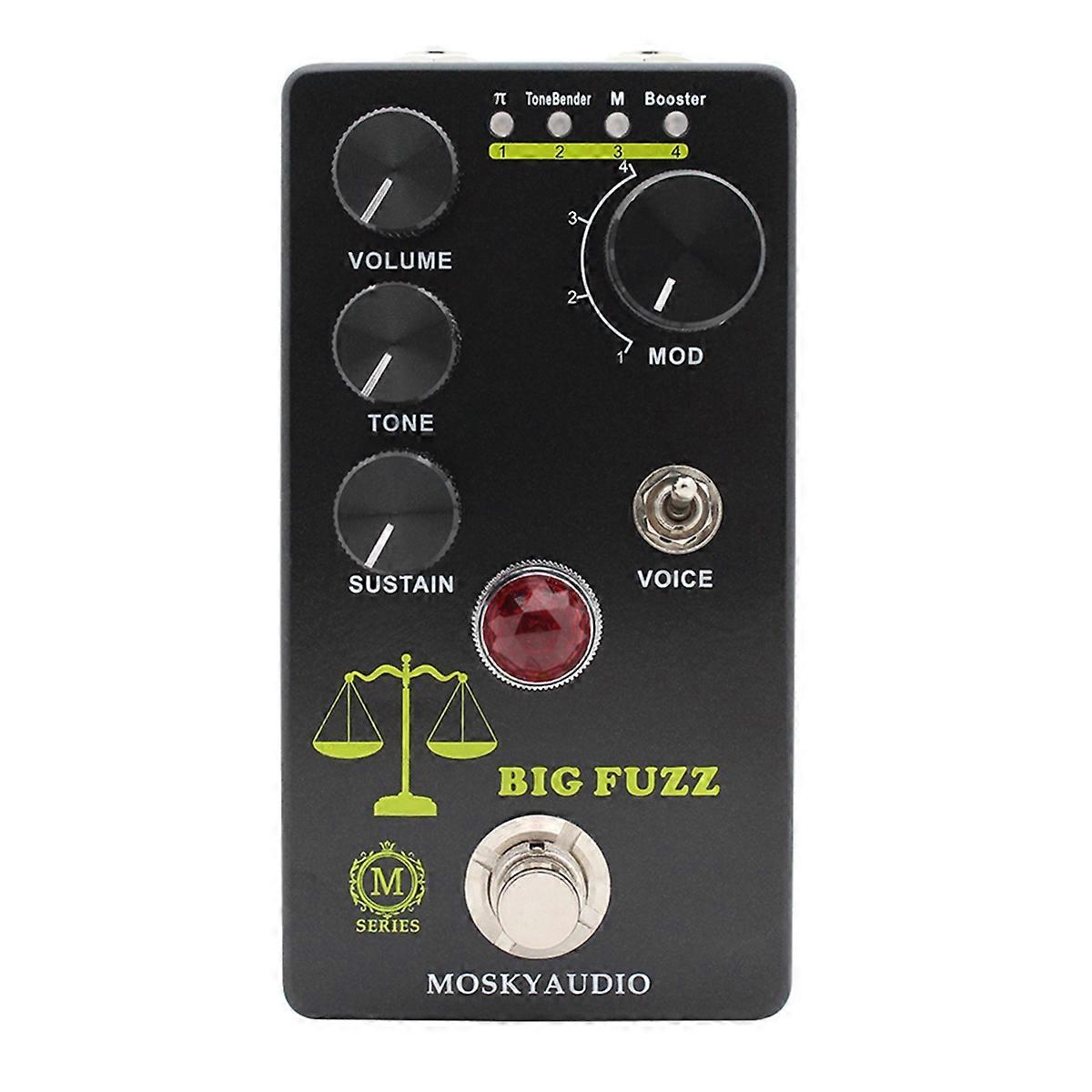  Big Fuzz Effect Pedal Fuzz Guitar Pedal with 4 Buttons