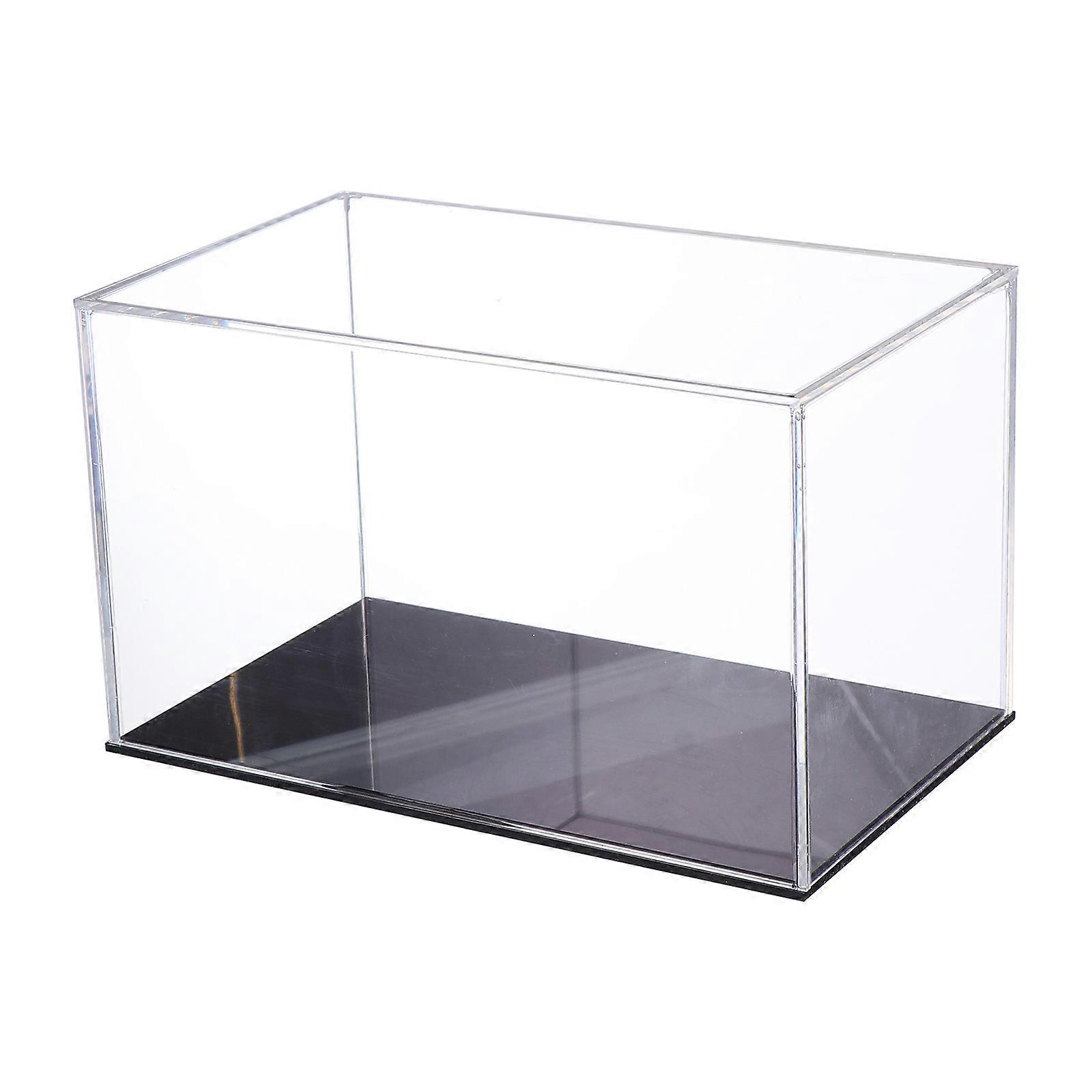 Transparent Acrylic Model Display Box for Storage 3Pcs Horizontal Clear Showcase