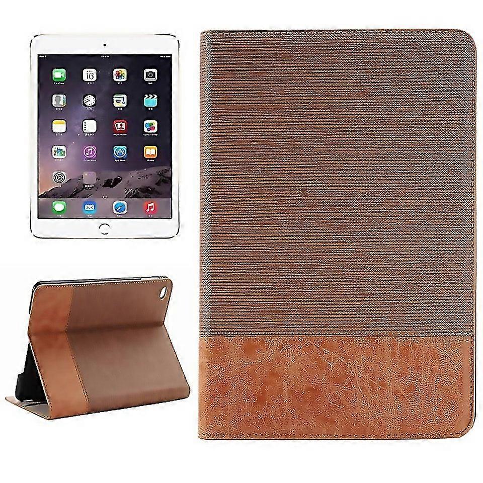 For Cross Texture Horizontal Flip Smart Leather Case With Holder Card Slots Wallet For Ipad Mini