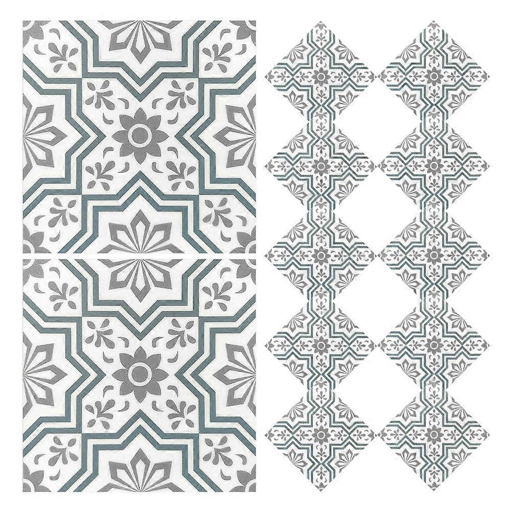 Removable Waterproof Tile Stickers For Easy Application In Kitchen And Bathroom With Square Design 36Pcs