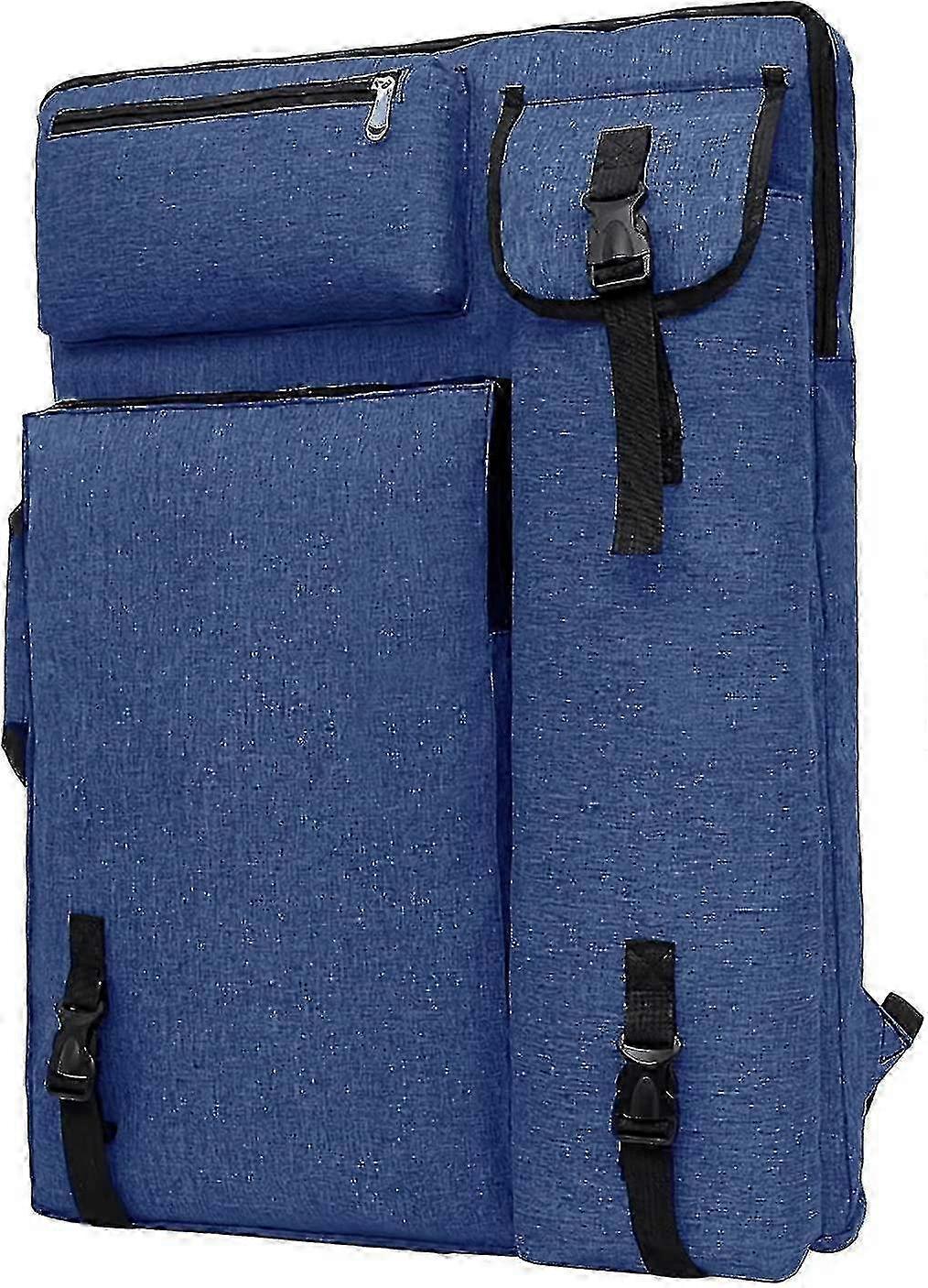 A2 Painting Drawing Board Storage Bag Waterproof Art Carry Tote Bag Multifunction Canvas A2 Art Portfolio Case Portable Large File Folder With Strap F