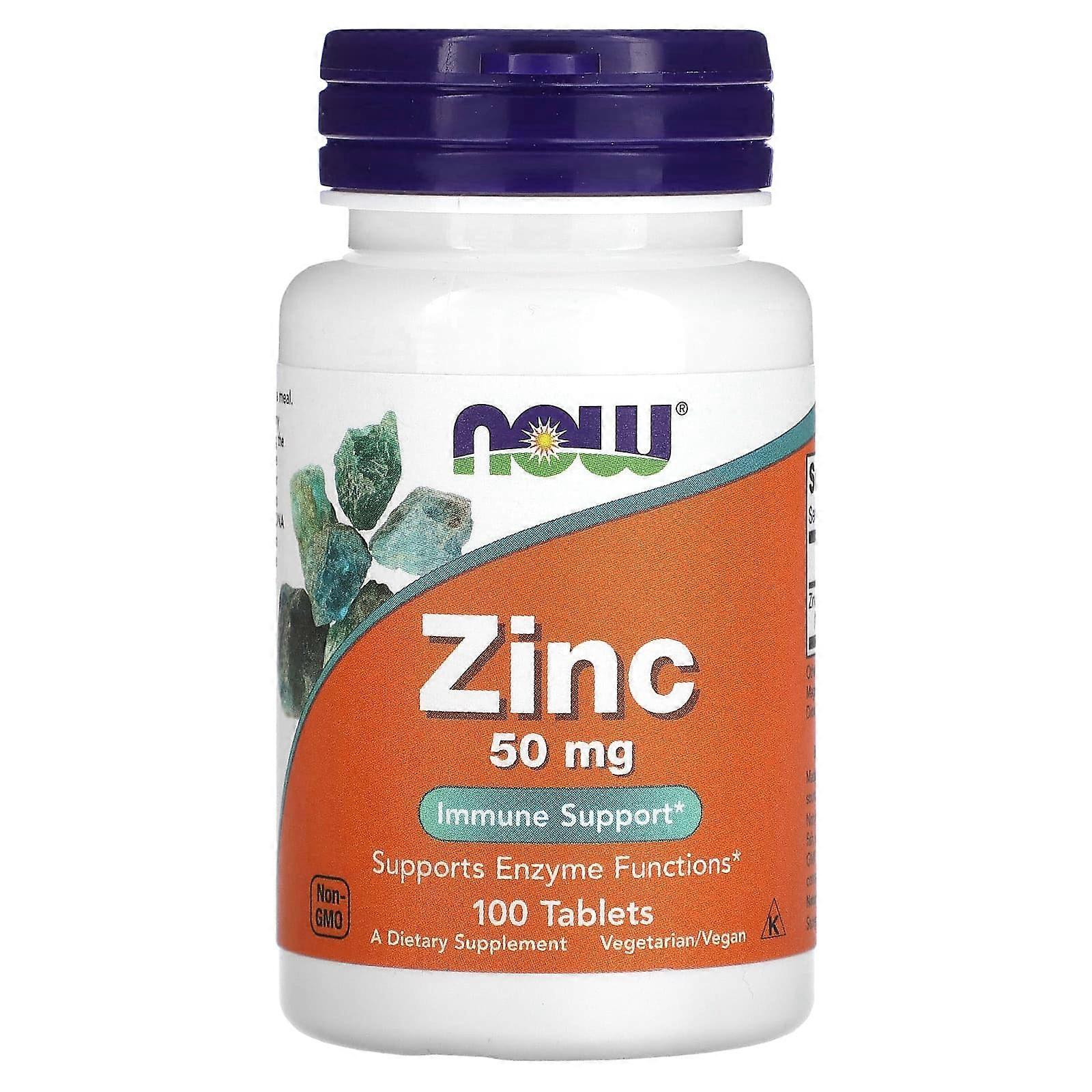 Zinc, 50 mg, 100 Tablets