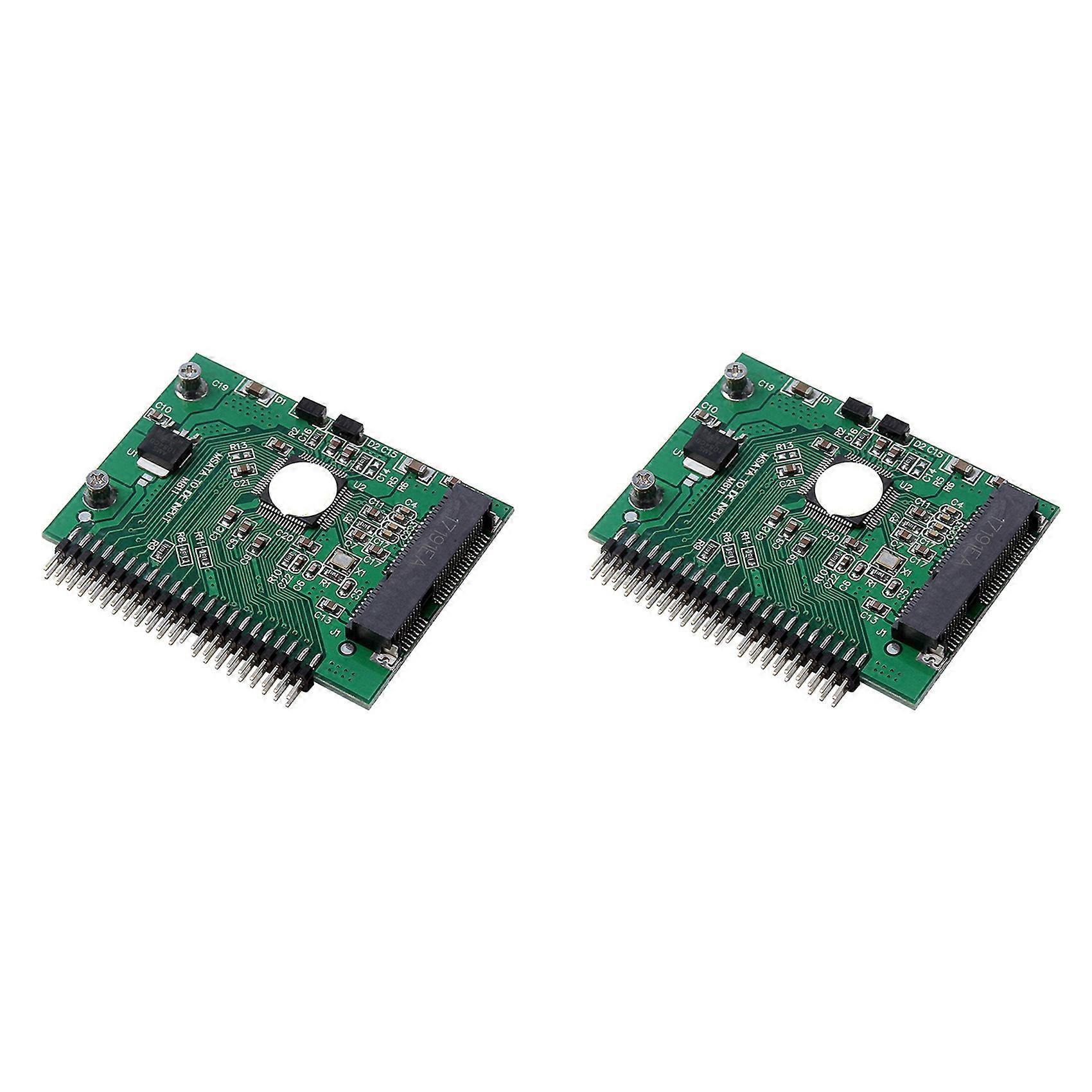 2X MSATA SSD to 44 Pin IDE Converter Adapter As 2.5 Inch IDE HDD PCI E Express Sata Converter Adapter for Laptop