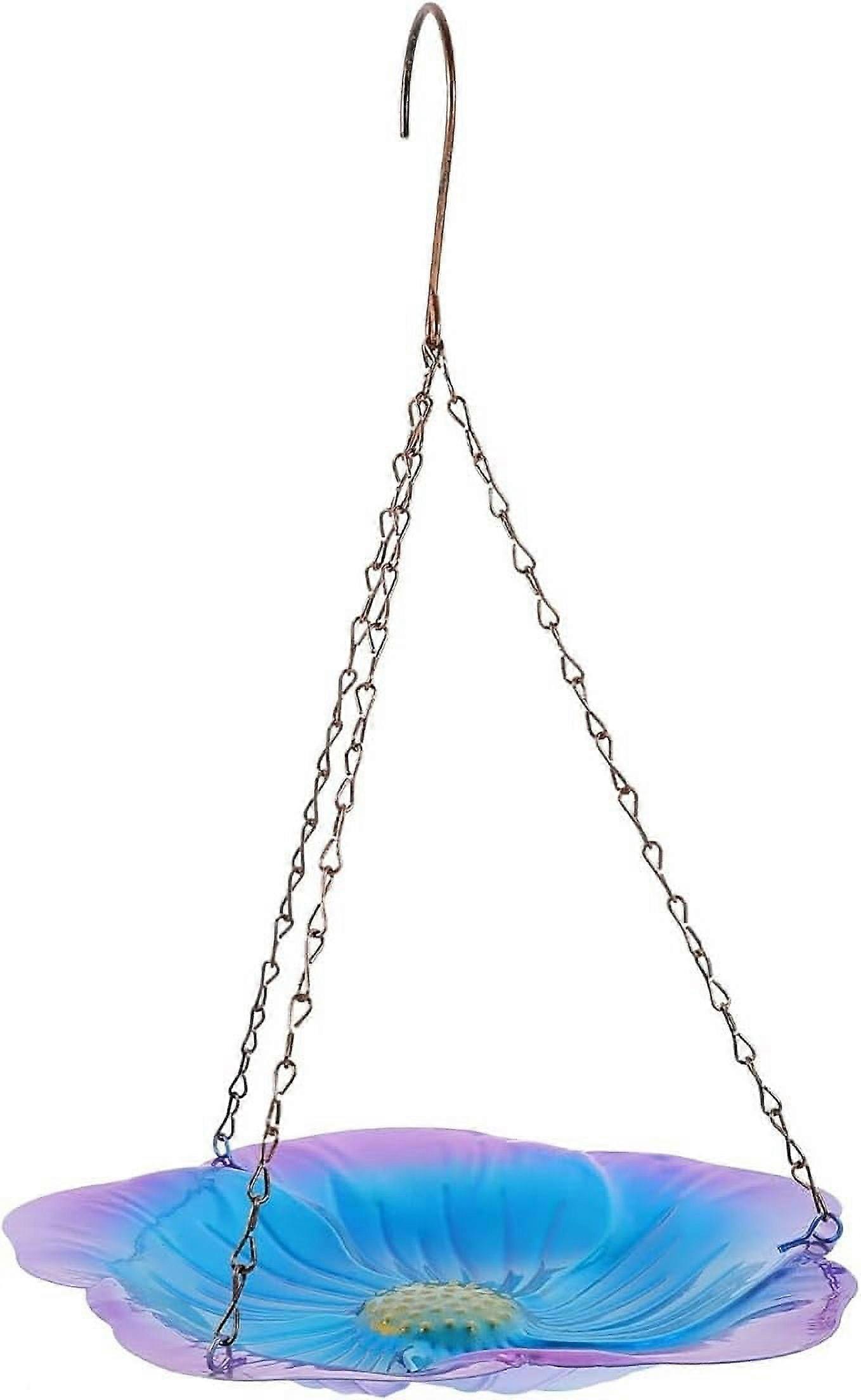 Watering Station With Colorful Flower Design Windproof Bath Feeders Stable Cups Puddler Water Station For Garden Yard