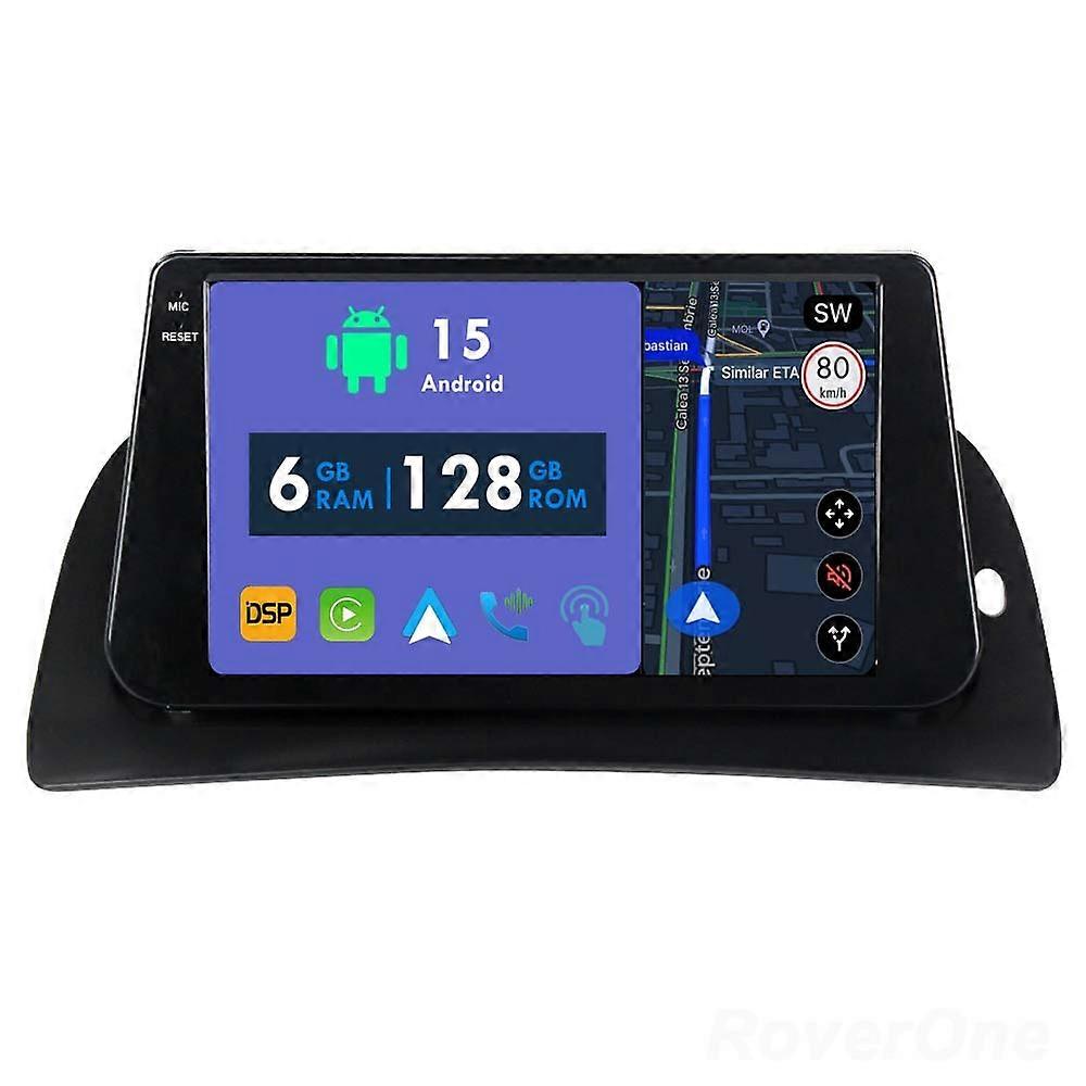 Car Radio 6G+128G CarPlay GPS Navigation Head Unit for Renault Kangoo 2015 - 2018 Android Auto Bluetooth Stereo Touch Screen