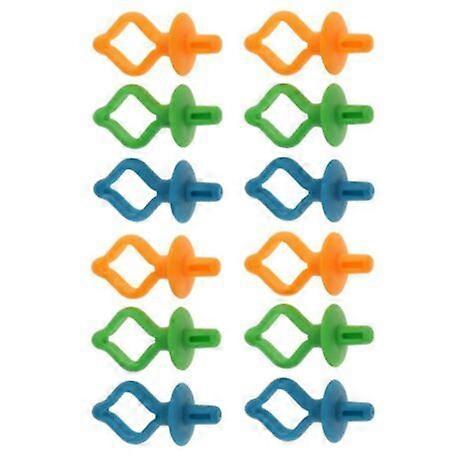UrbanMingle 12 Assorted Bobbin Holders Clips Colored Bobbin Holder Clips