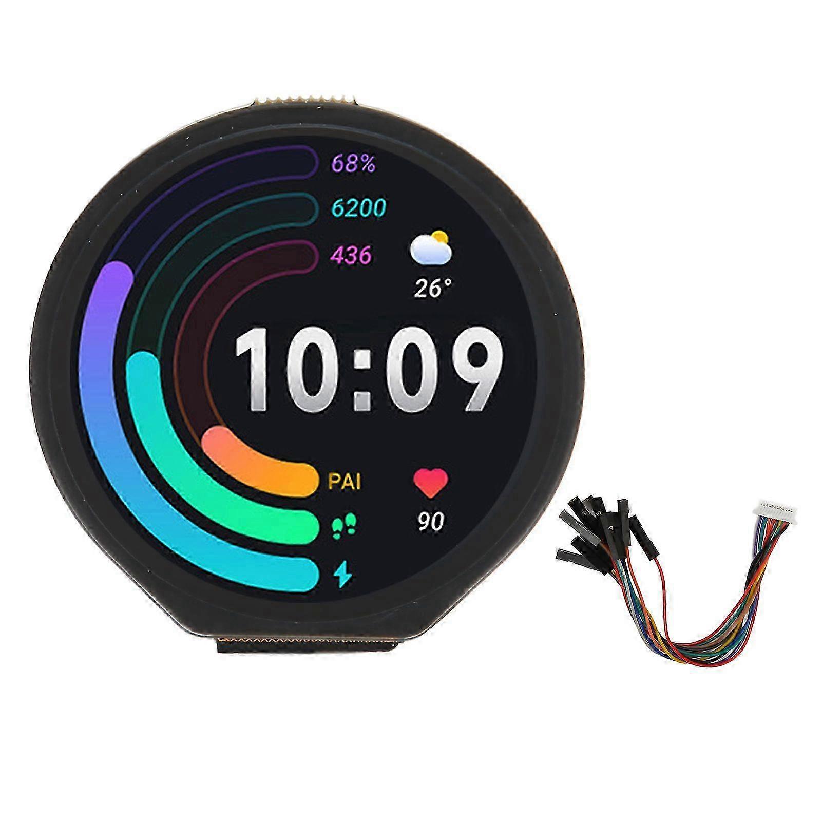 RP2040 Microcontroller Development Board with 1.28inch Round Touch LCD Screen 240x240 Compact Size with Accelerometer