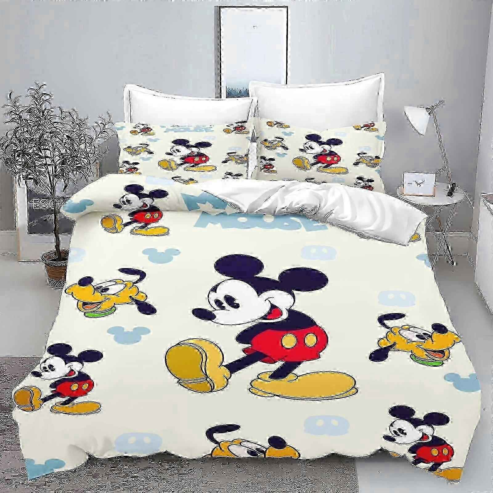 y1011 Bed Sheets Cartoon Animation Bedroom Set Soft Home Textile Polyester 3D Digital Printing Children's King Size Bed Set Bed Sheets vvb10