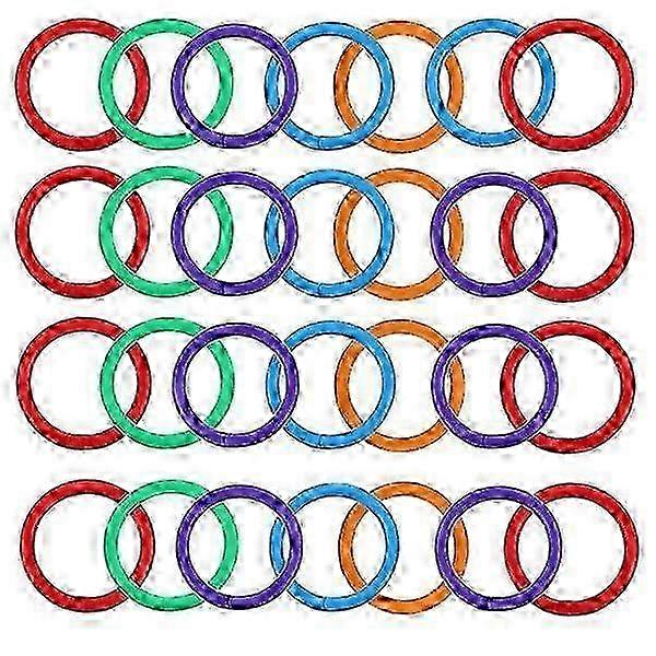 100pcs Loose Leaf Binder Rings Multi-purpose Snap Ring Loose Paper Notebook Ring