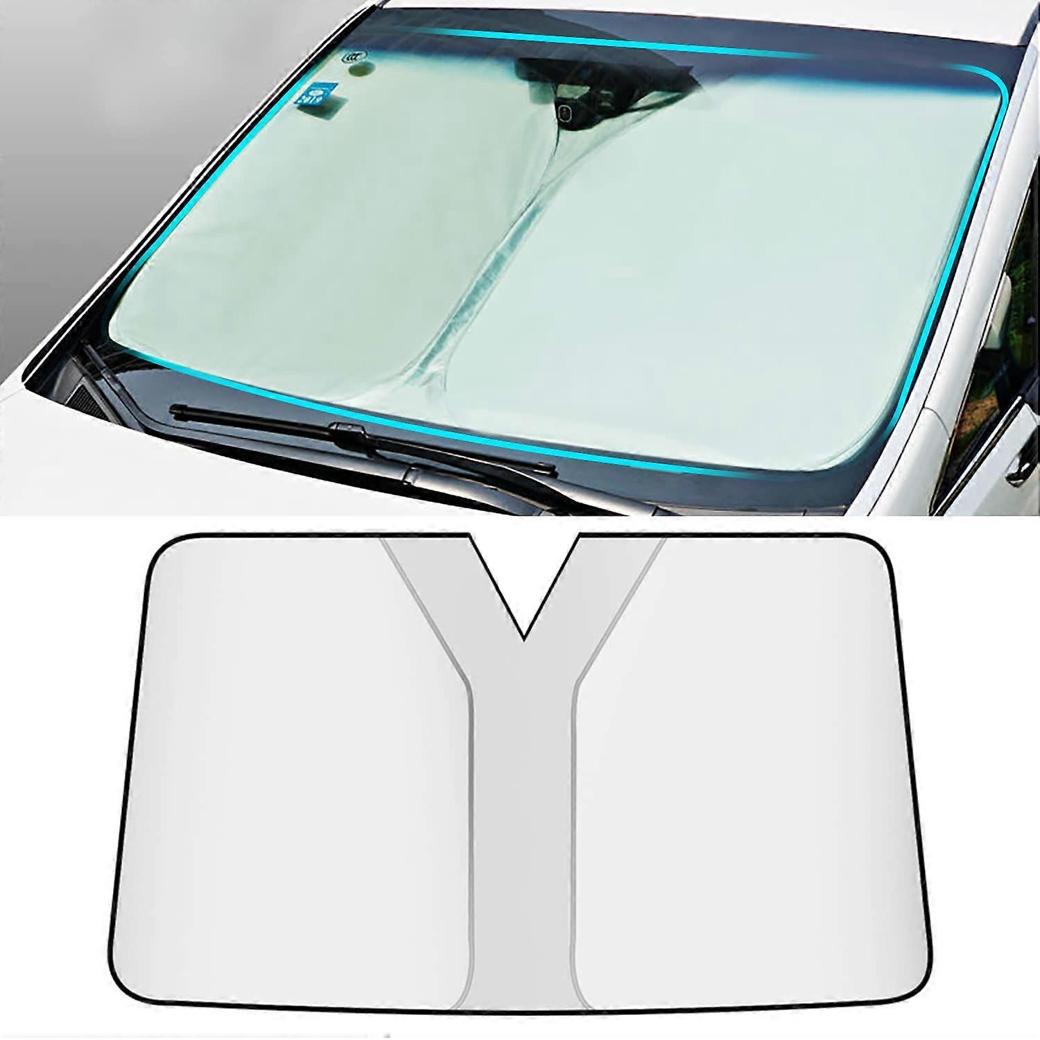 Car Windscreen Sunshades 5 Series E60 20032010 Foldable UV Blocking Front Window Protector Silver