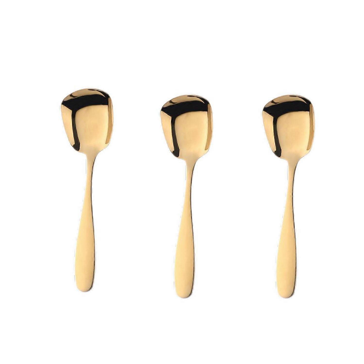 Square Head Stainless Steel Spoons, Square Serving Spoons, Compatible with Arithmeticn