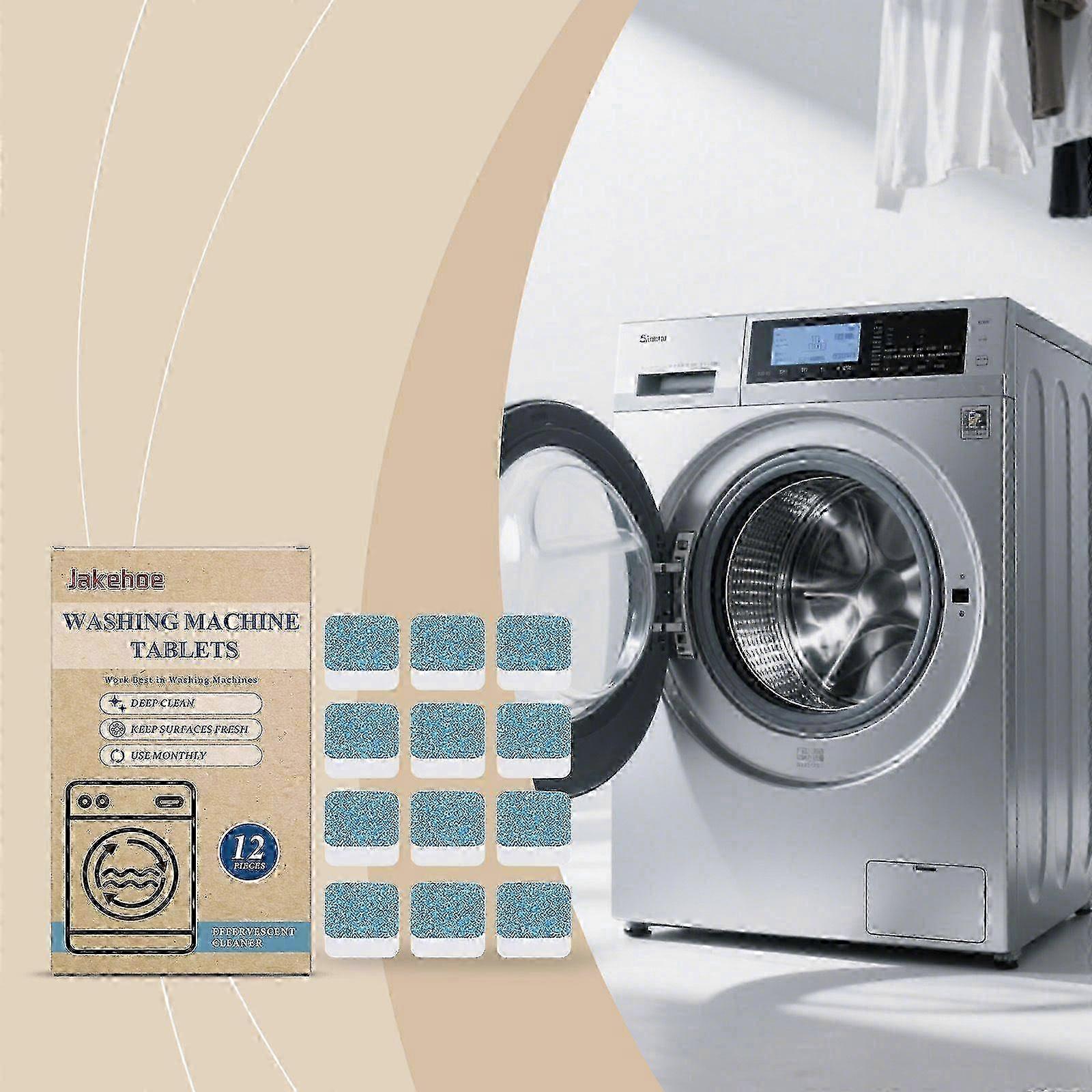 Washing Machine Cleaner Tablets, Deep Cleaning for HE Front Loader & Top Load Washers