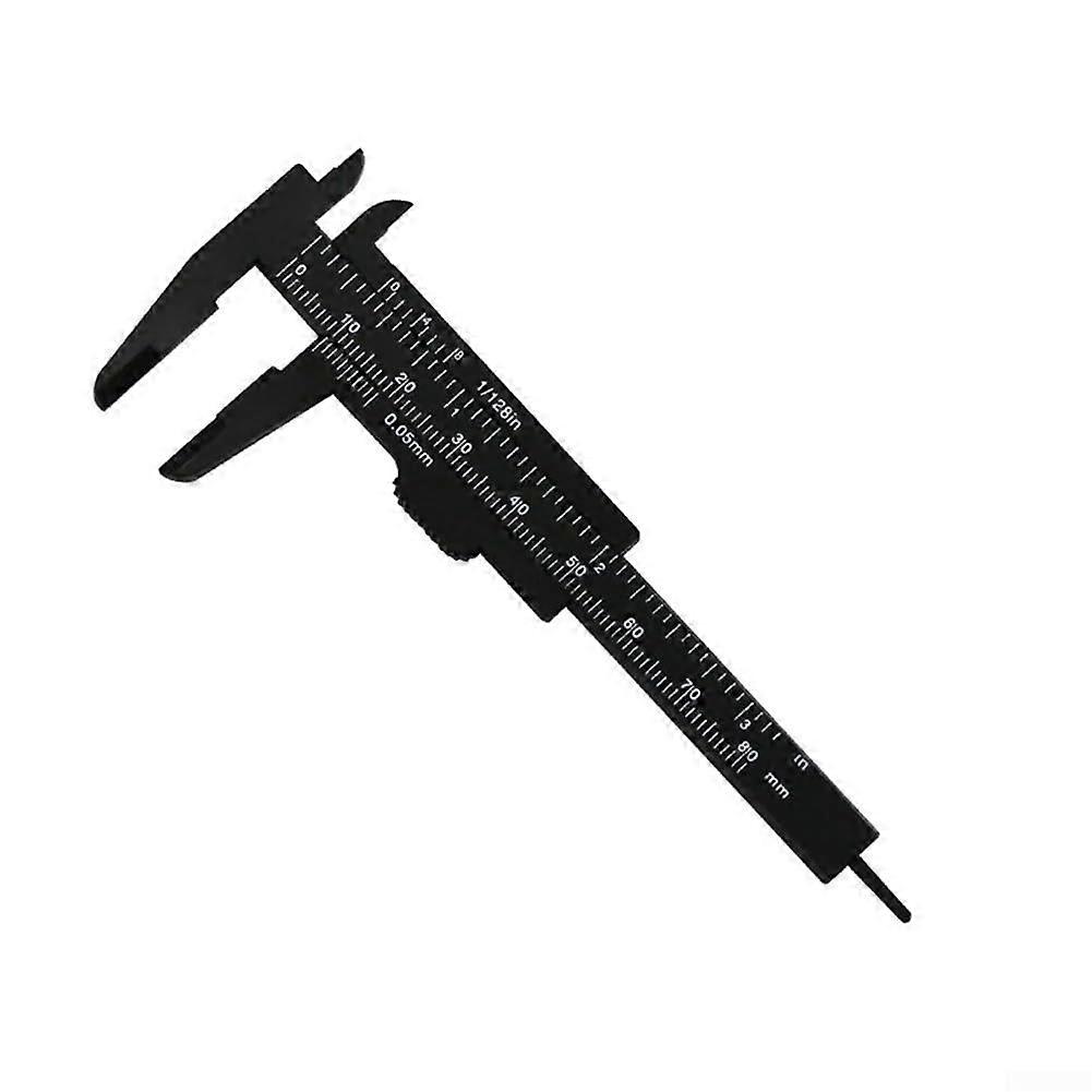 80mm Mini Plastic Sliding Vernier Caliper Gauge With Locking Mechanism For Measurements