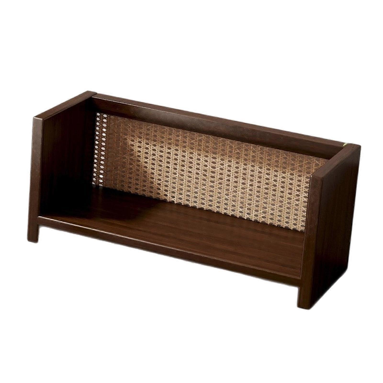 Desktop Organizer Wooden Desktop Bookshelf 60cm x 20cm x 25cm Tabletop Display Shelf for Home Office School