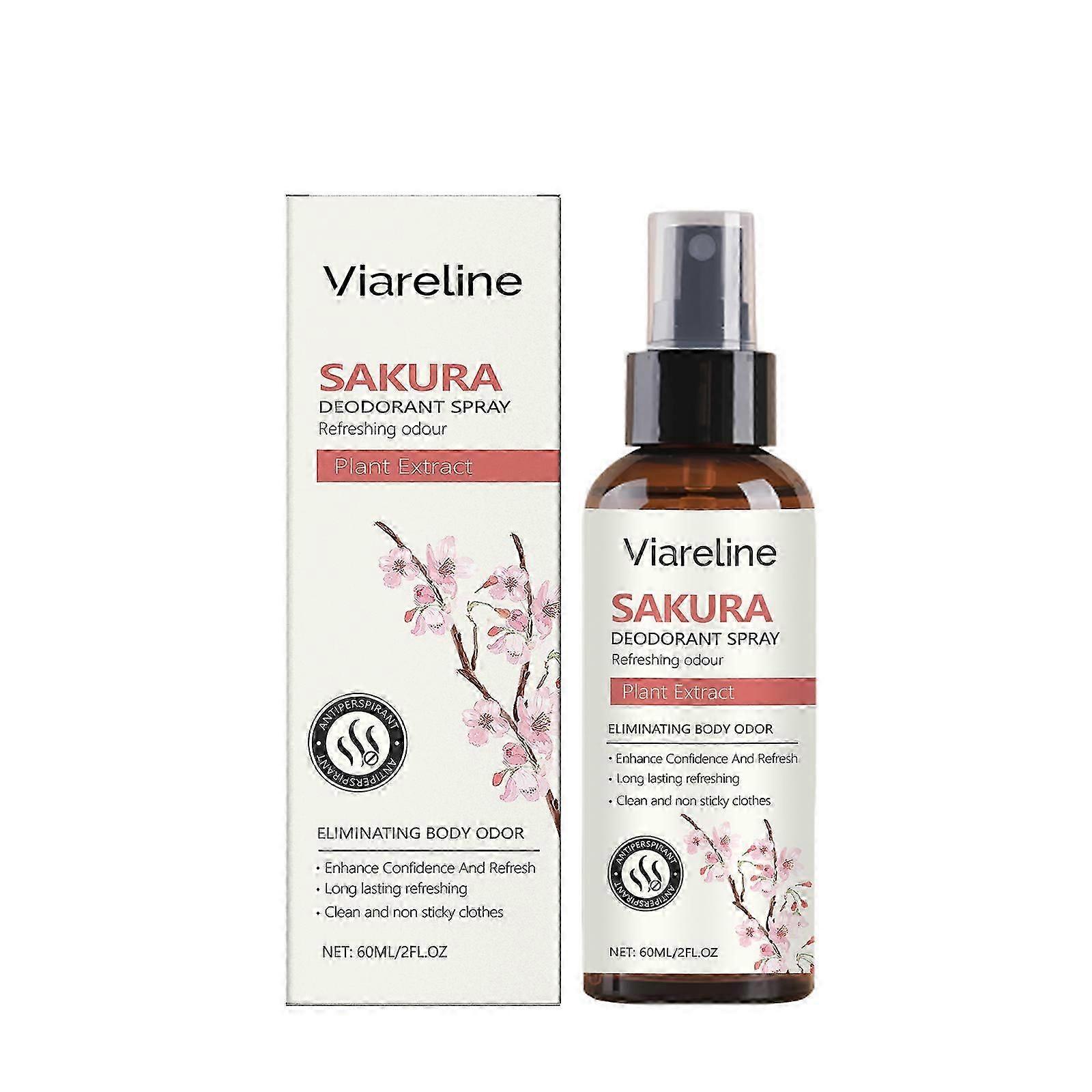 Viareline Cherry Blossom Fresh Spray Eliminates Odors And Has A Refreshing Fragrance That Is Natural, Refreshing, Long-Lasting And Portable