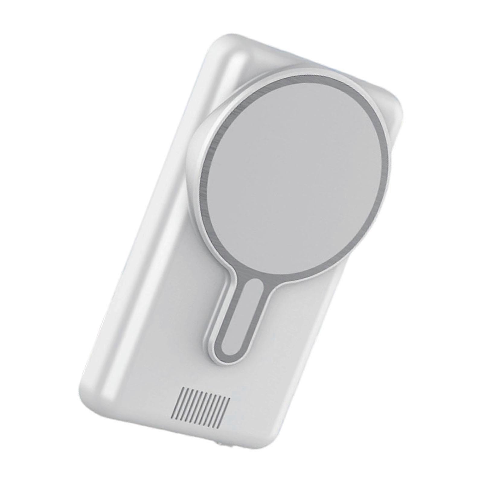 Wireless Magnetic Phone Mirror For Content Creators With 1080P Resolution Fast Setups And Remote Operations Capability  White