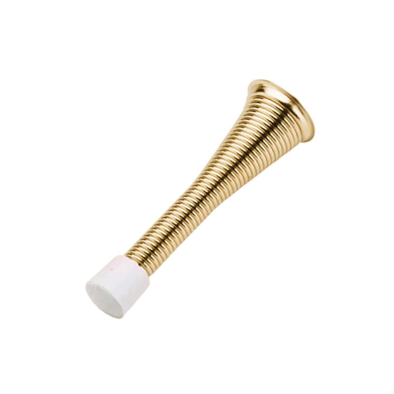 83mm/85mm Heavy Duty Stop Wall Protector Spring Door Stoppers with Low Mounted Rubber Bumper Tip Easy Installation 1pc  Gold 83mm