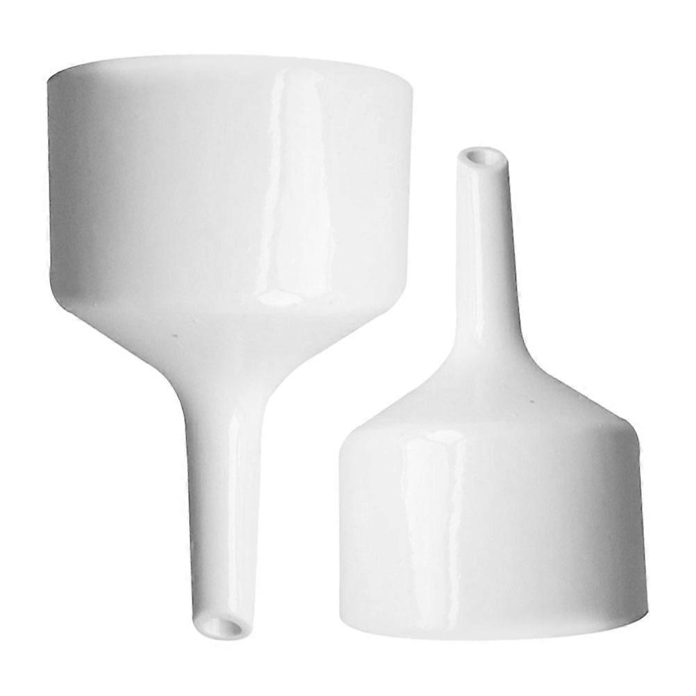 Laboratory Funnel for Liquid Transfer Porcelain 2Pcs Set