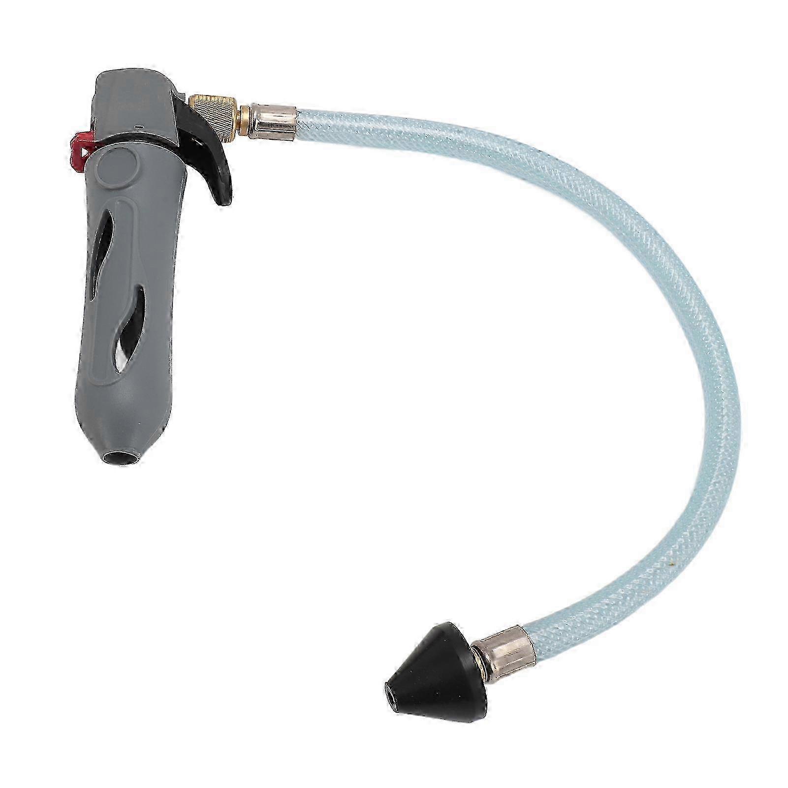 AC Drain Line Cleaner Tool with Hose ABS Brass Easy Operate Portable Opener Tool for Condensate Line Grey