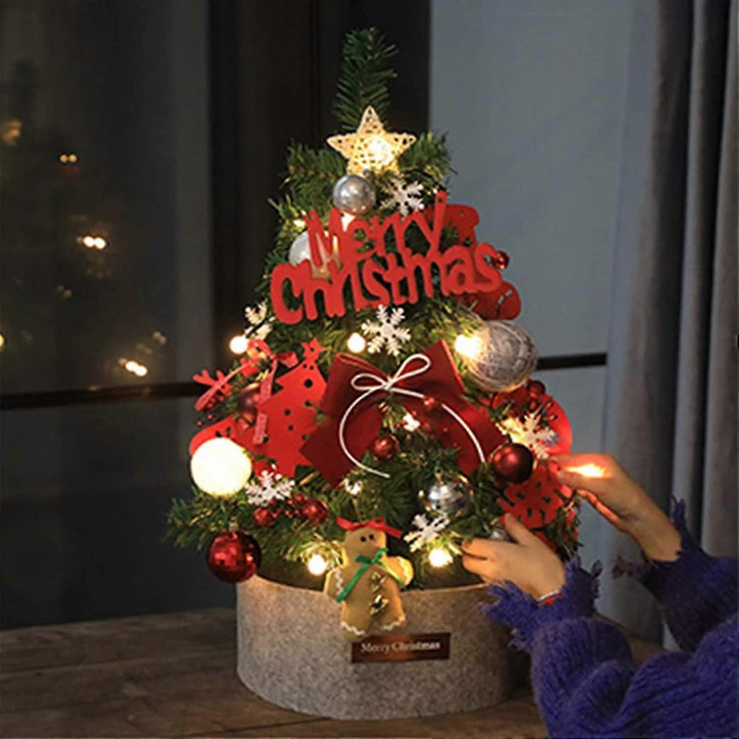 Decorative Tree, Artificial Table Christmas Tree Lighted Christmas Tree