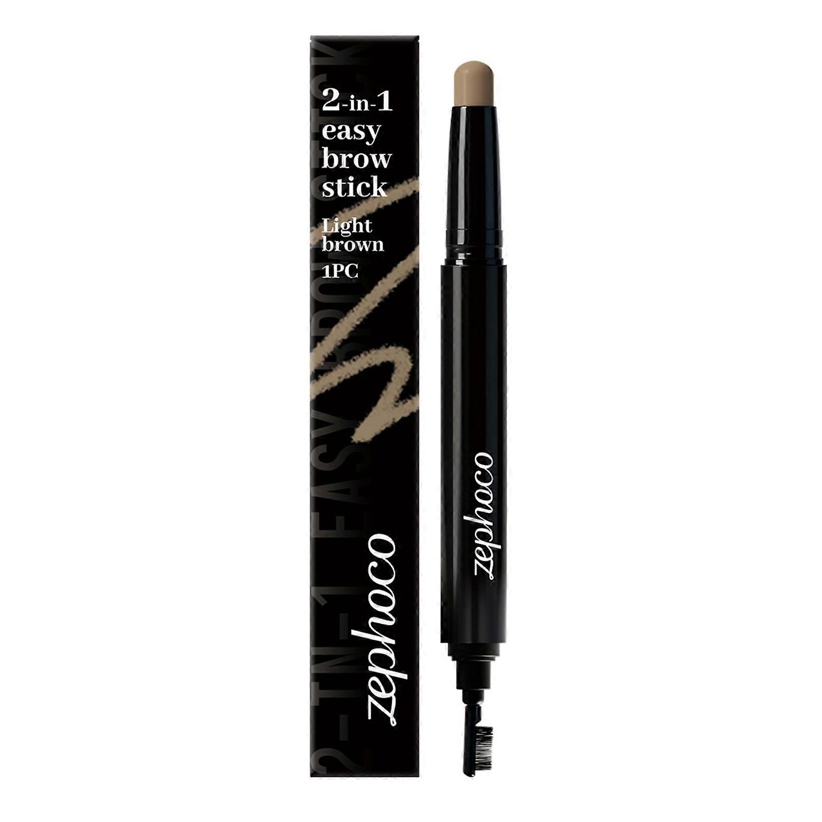 2 In 1 Eyebrow Pencil With Brush Natural Look Double Ended Eyebrow Shaper Waterproof,Designed to enhance brows