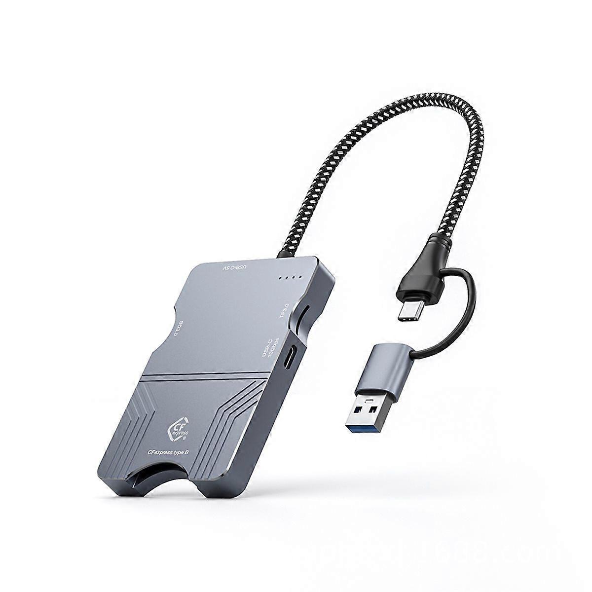 Dual Interface Multifunction Mobile Hard Disk Case CFExpress 10GB High Speed Card Reader Camera Card