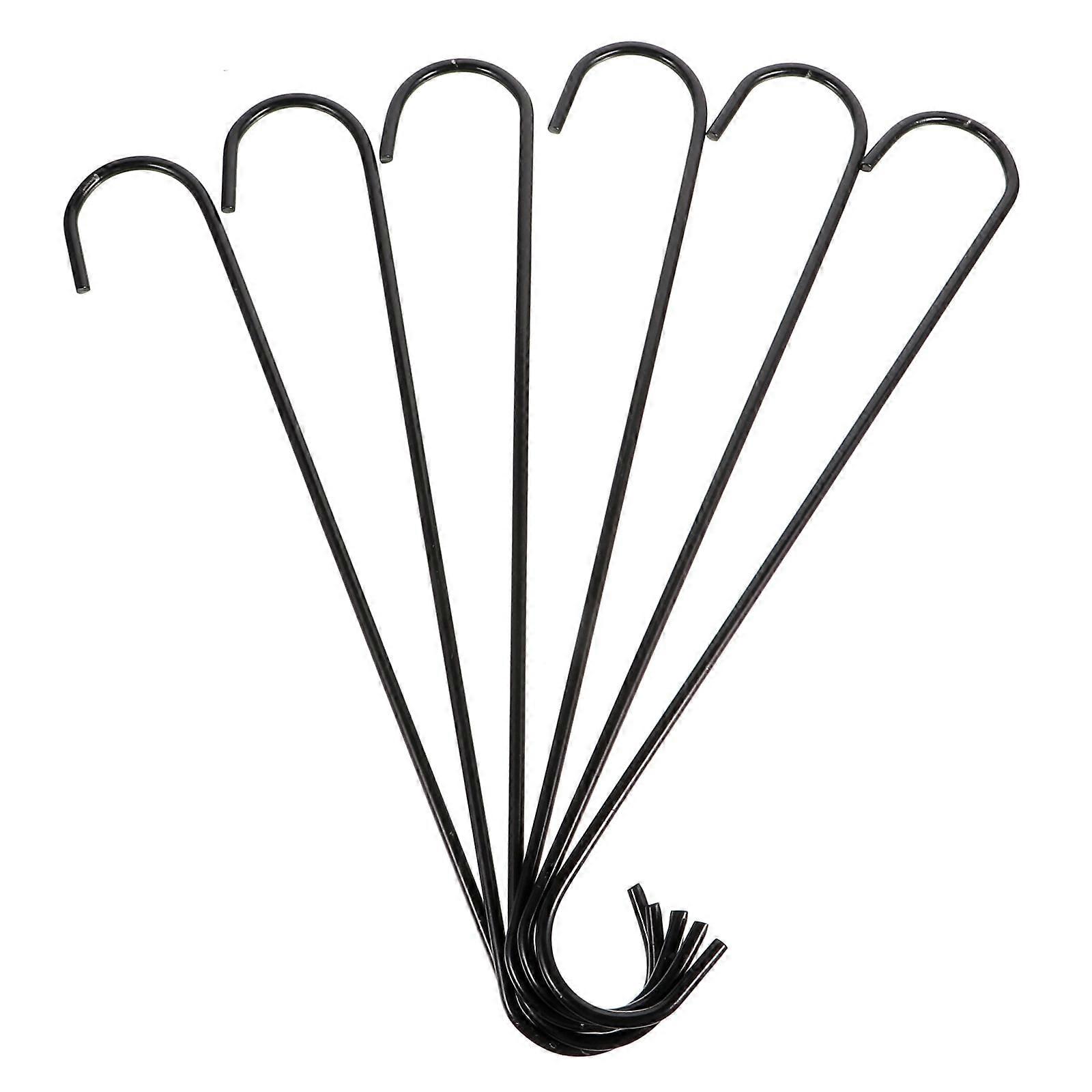 6pcs Garden Hanging Brackets Hooks Bird Feeders Lights Flower Pot Hooks