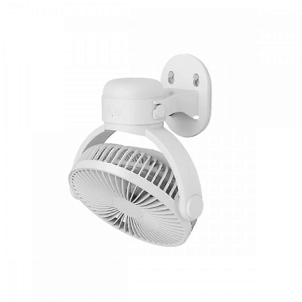 Rechargeable Remote Control Home Appliance Wall Mounted Air Circulating Fan With Led Lamp Portable