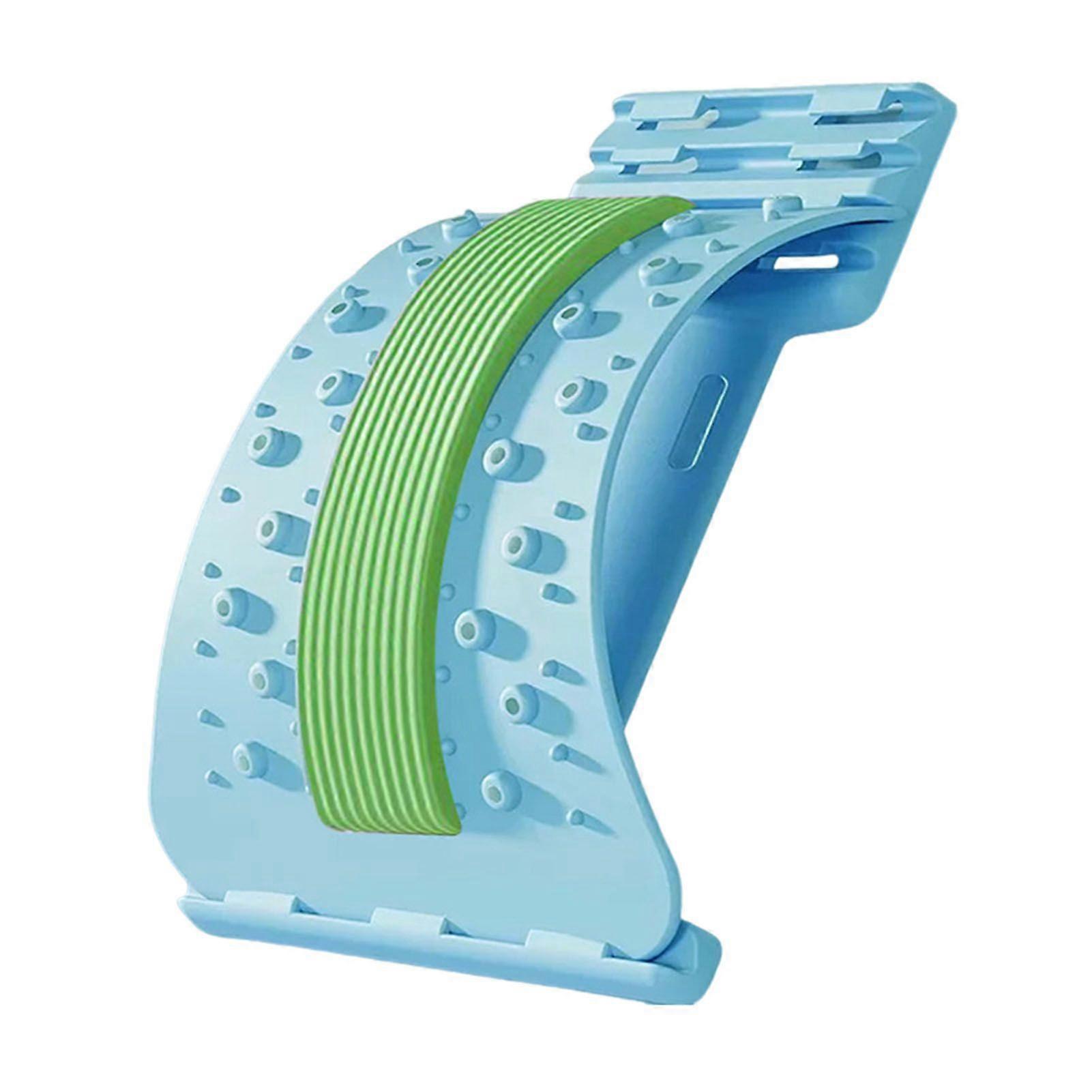 Back Stretcher Waist Trainer Adjustable Spine Decompressor Scoliosis Sciatica Lower Back Pain Relief Massager Lumbar Back Cracker Board Stretching Dev