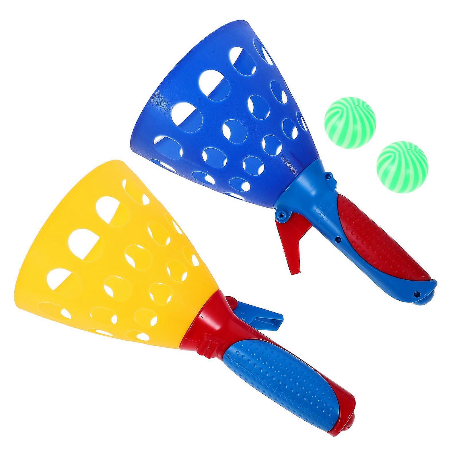 Click and Catch Toys Launch and Catch Balls Set for Kids 2Pairs Outdoor Fun
