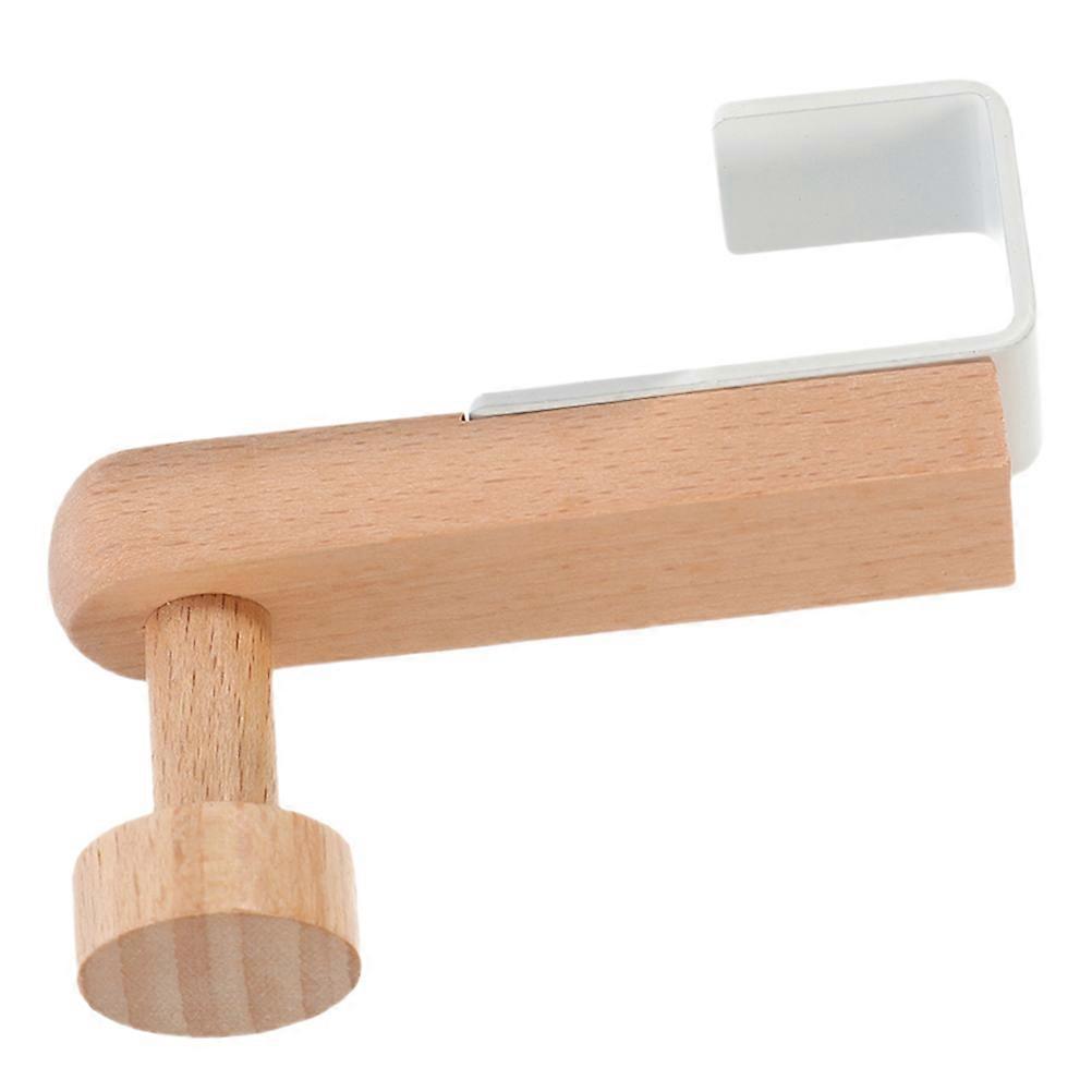 Iron Door Hook for Storage with Durable Wood Construction