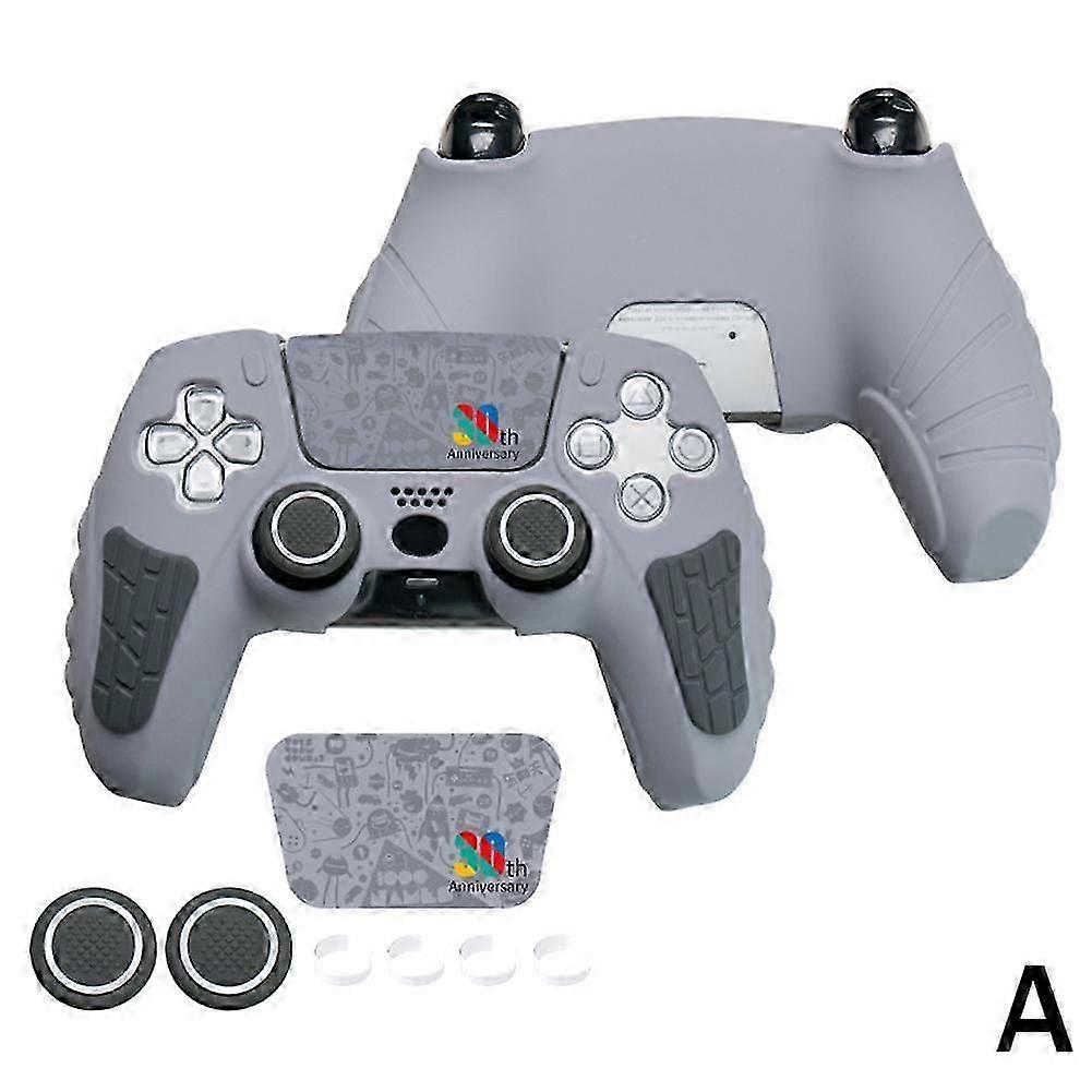 Cujmh Silicone Protective Cover with Touch Screen Sticker for PlayStation 5 Controller