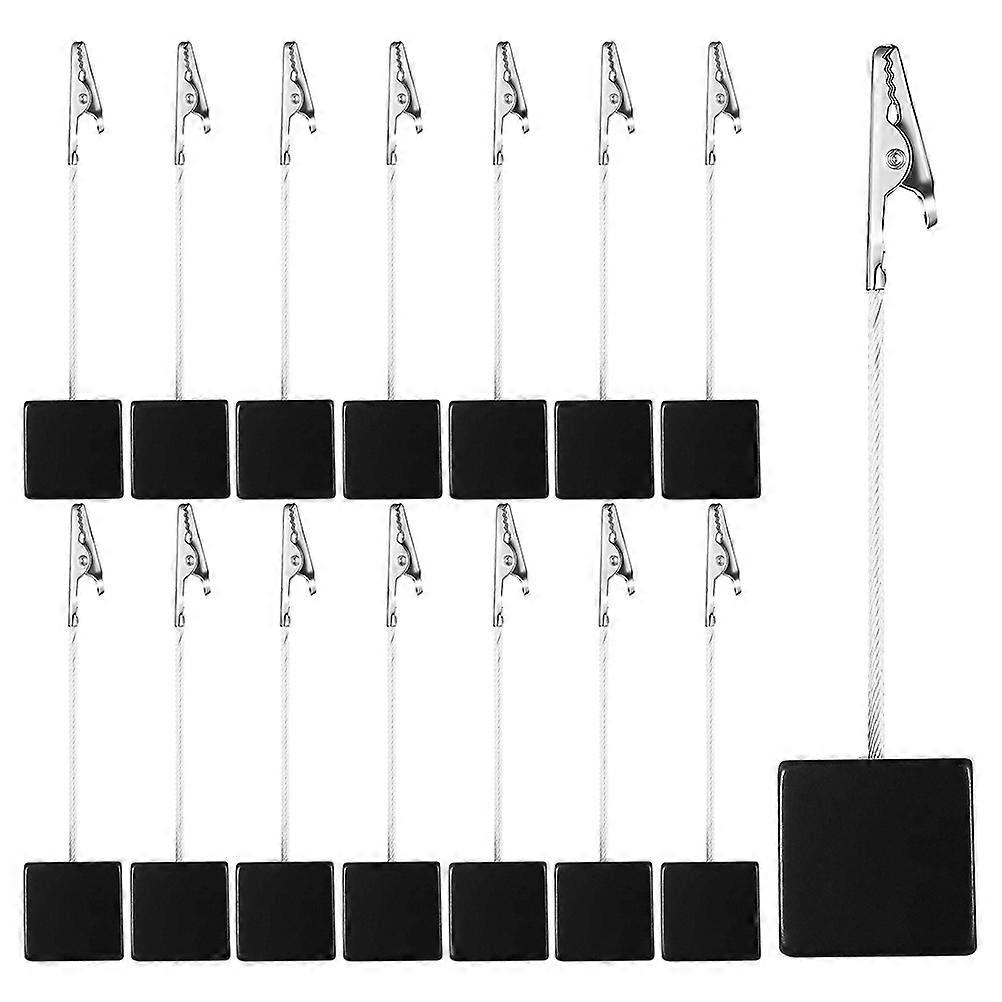 Wood Place Card Holders Bulk for Desk Multi-Functional Note Clip 20Pcs