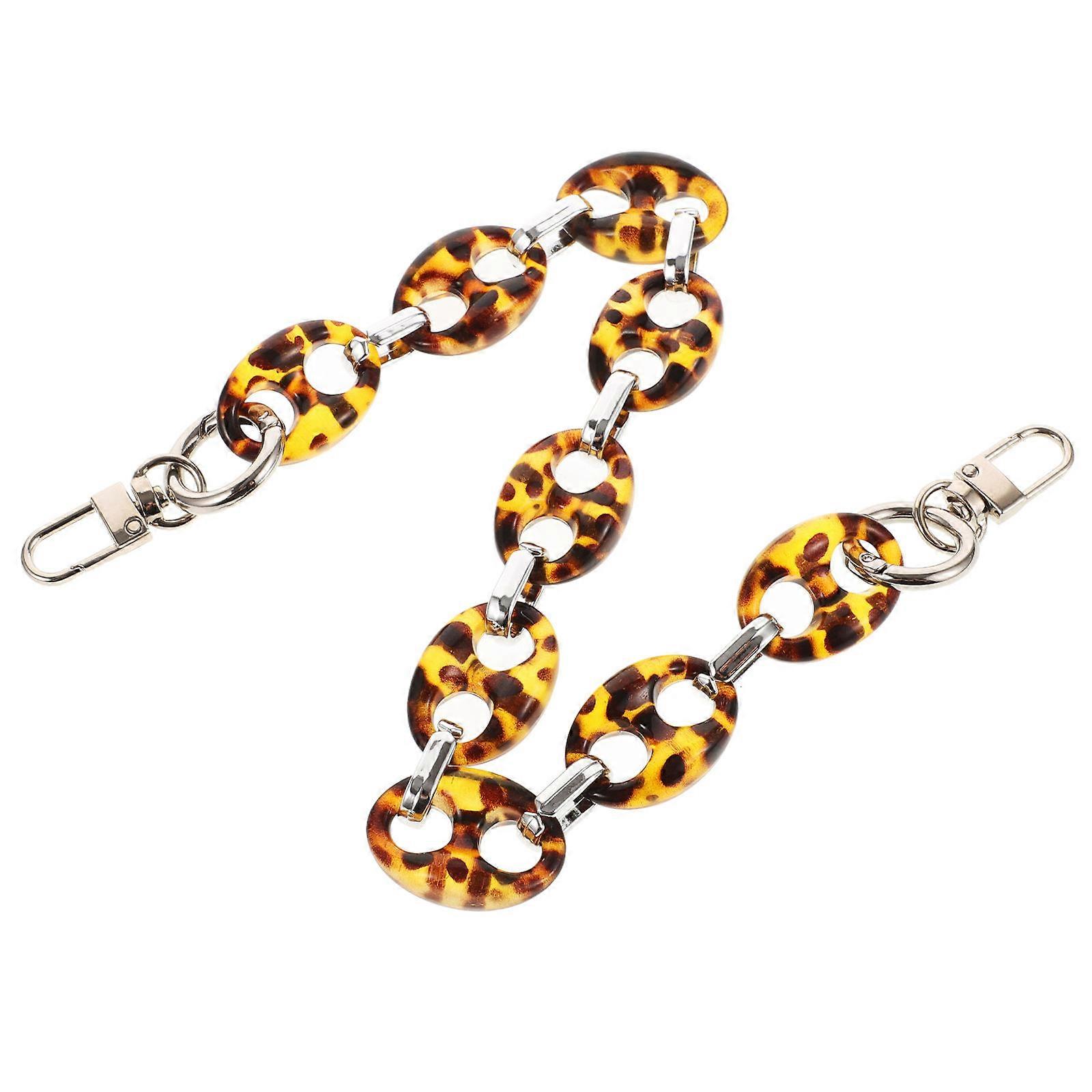 Acrylic Bag Chain with Buckle for DIY Handbag Replacement and Decoration Assorted Color