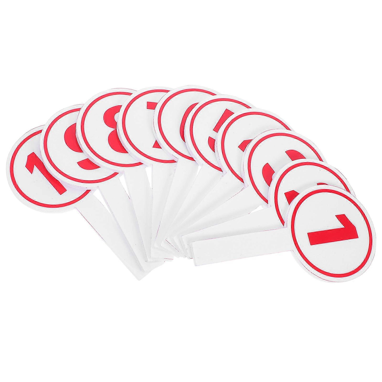 Foam Auction Paddles for DIY Use with Complete Number Series and High Visibility White Scoreboard Size 10pcs