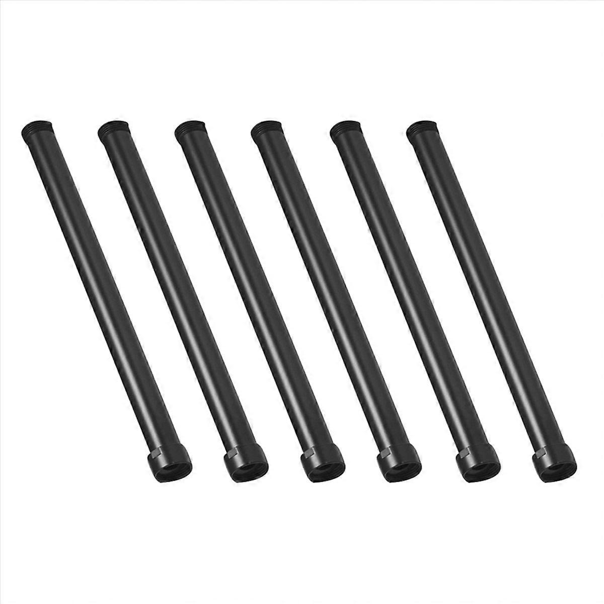 Black Shower Extend Pipe 30cm Length Shower Mixer Pipe Brass Bath