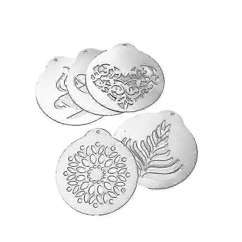 Yaju Coffee Stencil Kit5 Styles5pcs hwyC