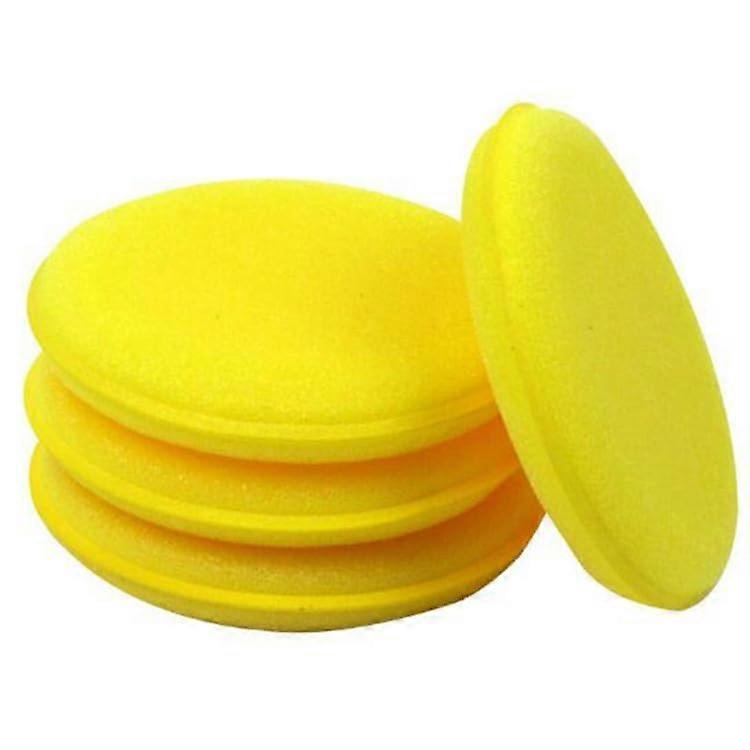 Car Wax Applicator Pads 10pcs Yellow Microfiber for Scratch Polishing and Even Wax Application