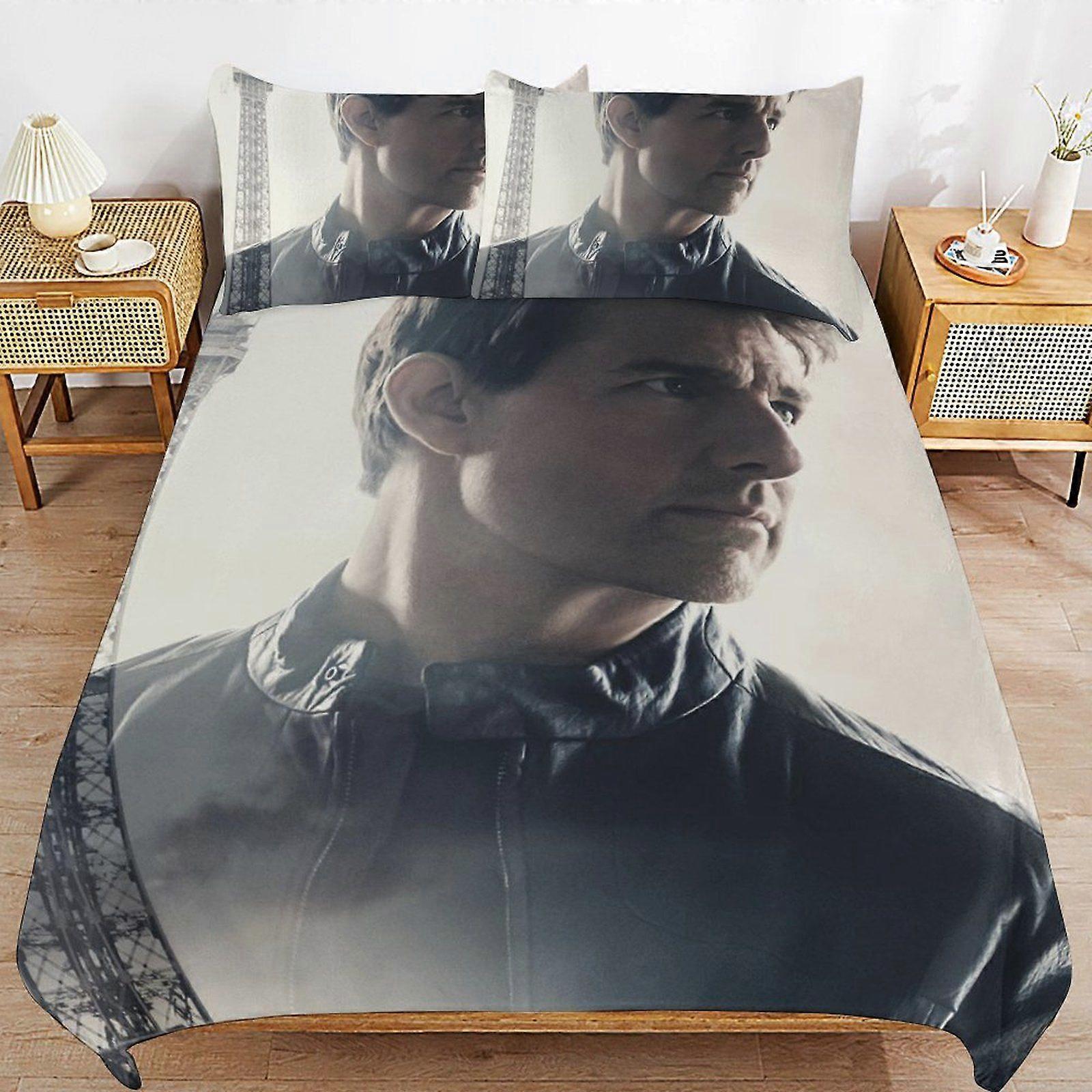 862XB Tom Cruise Complete Bed Solution Long Thread Use Durable Zip Soft Touch Duvet Cover Sets Practicality KL862