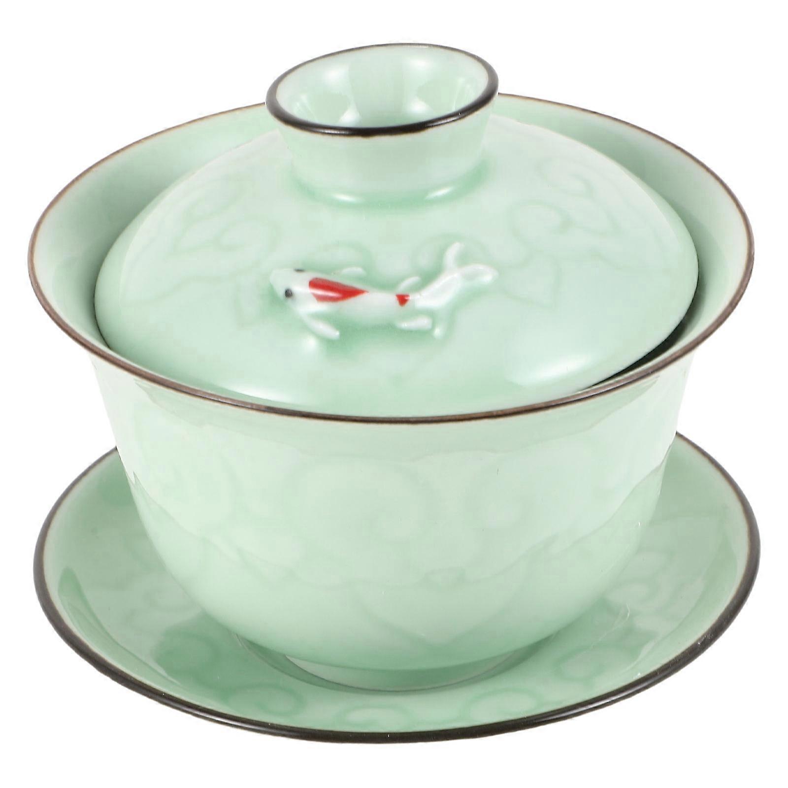 Handheld Cup Ceramic Water Mug for Loose Leaf Tea Brewing 1Set