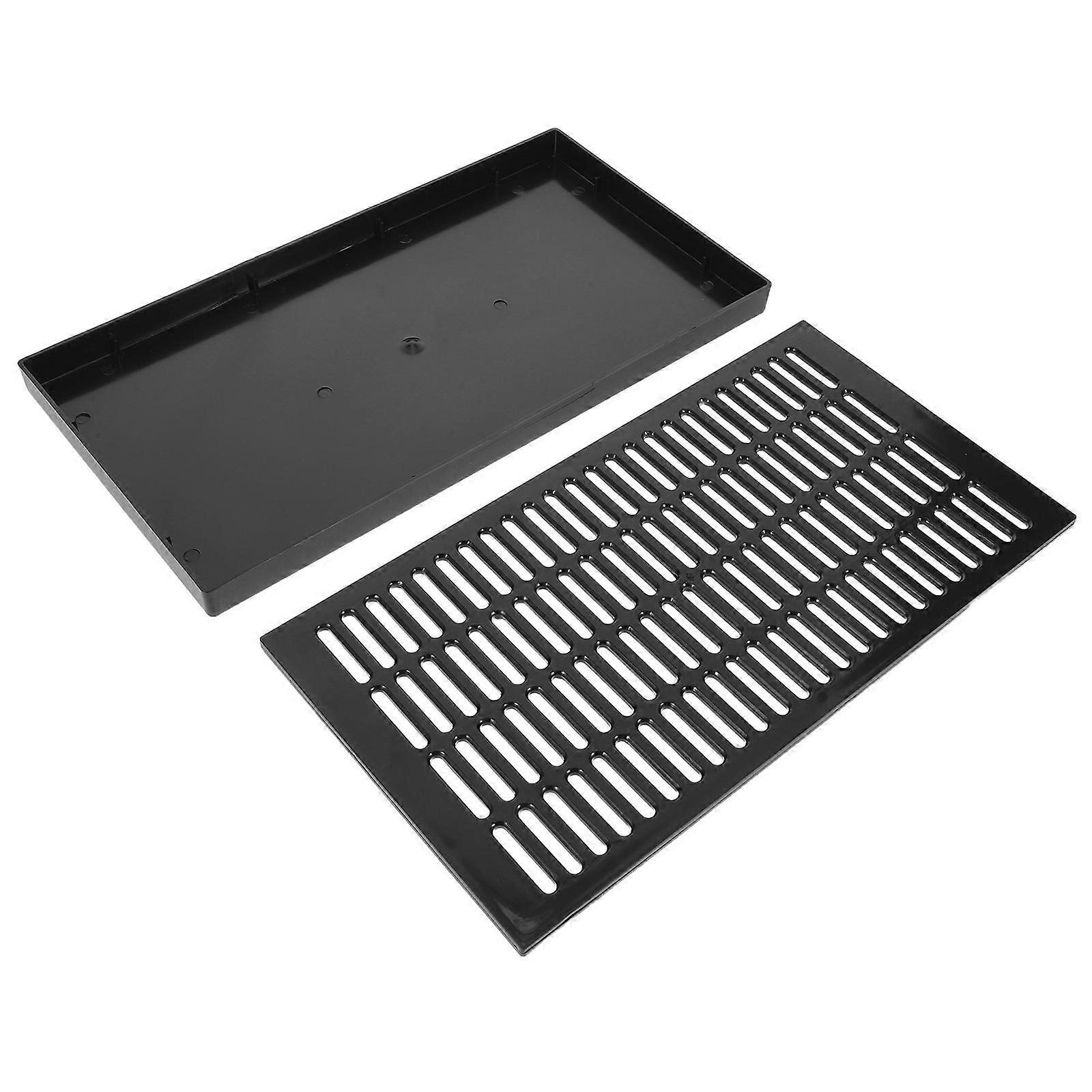 Plastic Kegerator Drip Tray for Beverage Dispenser Removable Black