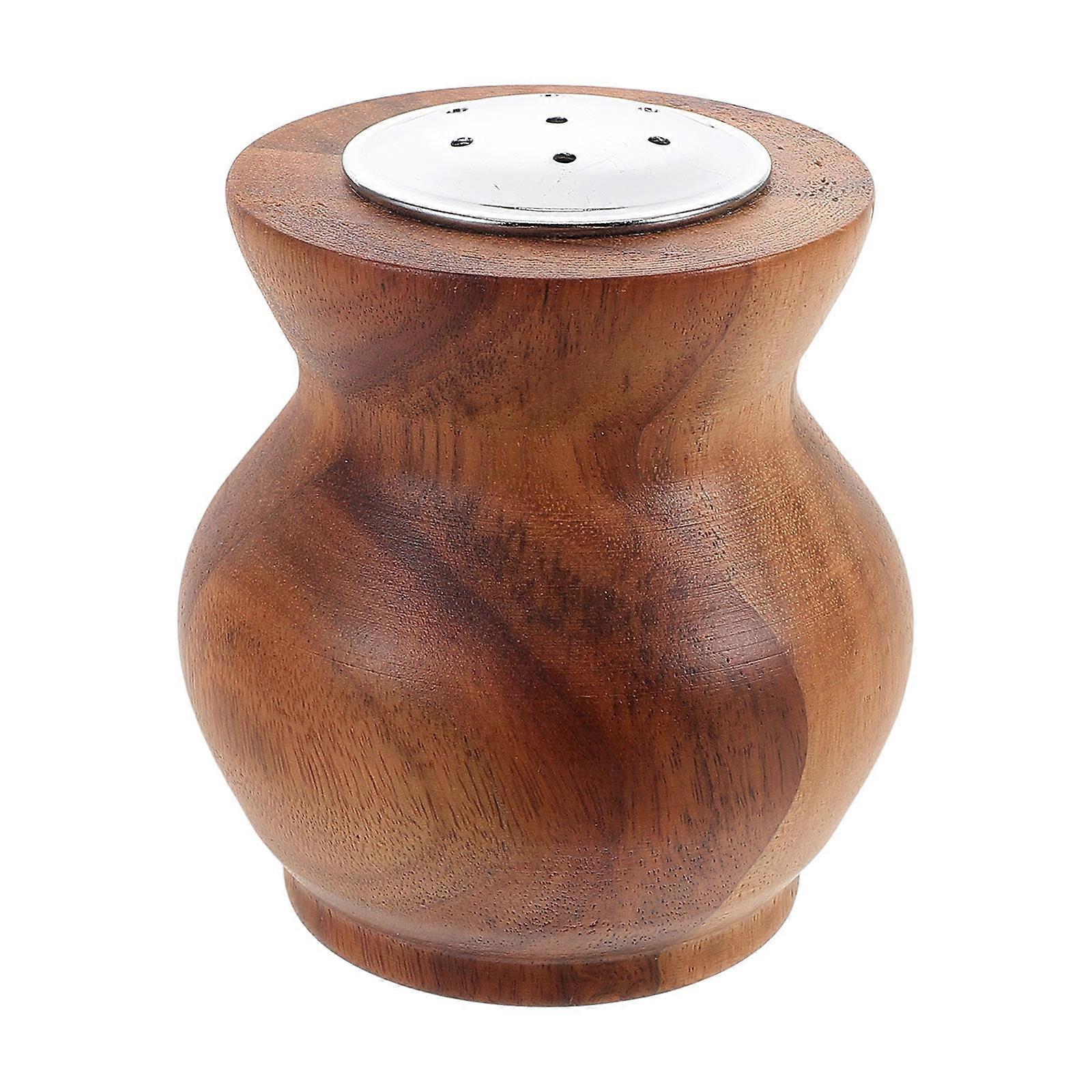 Stainless Steel Wooden Pepper Bottle for Kitchen Use