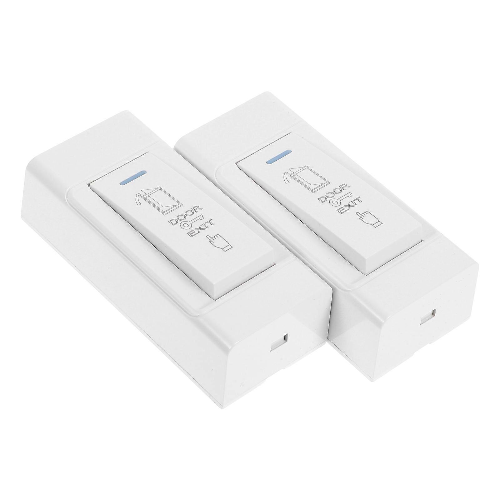 Door Access Control Switch Push to Exit Button 2Pcs Heavy Duty Wall Mounted