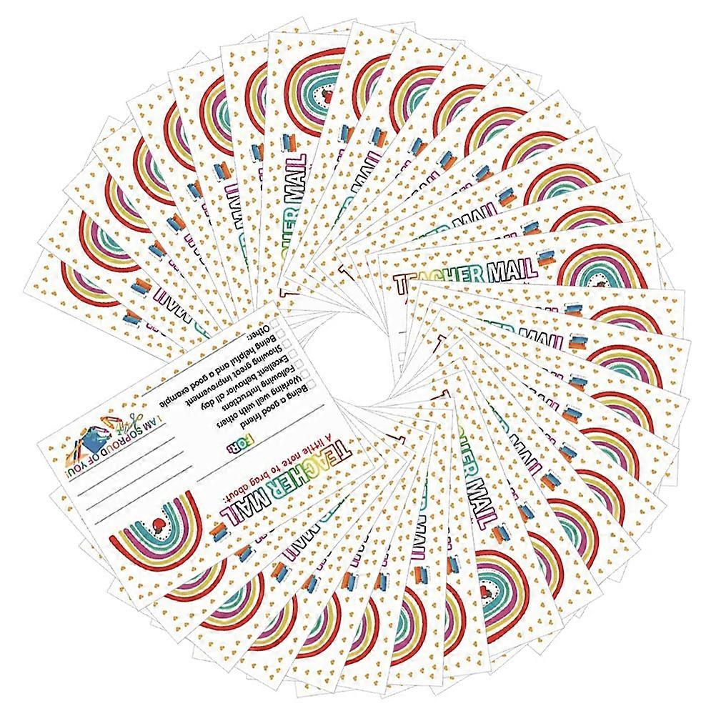 Teacher Notes Rainbow for Behavior Reward Cards 100Pcs Set