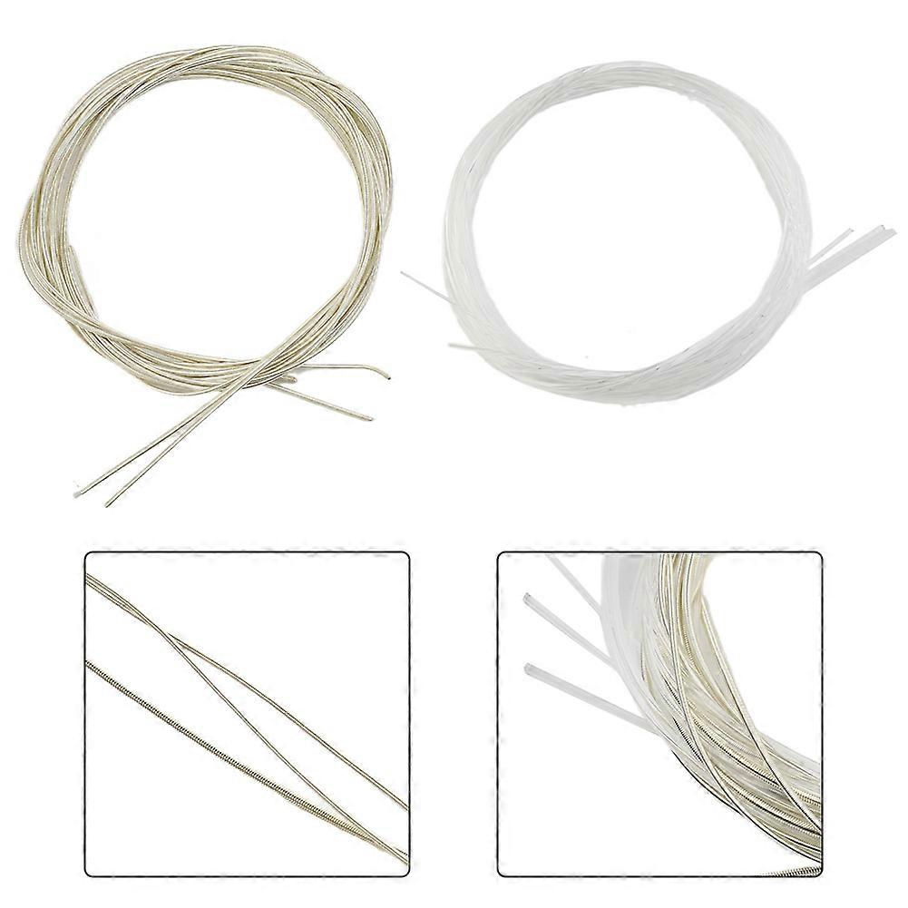 6 Pcs/Set Nylon Classical Guitar Strings Metal Nylon String Replacement Music Instruments Guitar Accessories Normal Tension