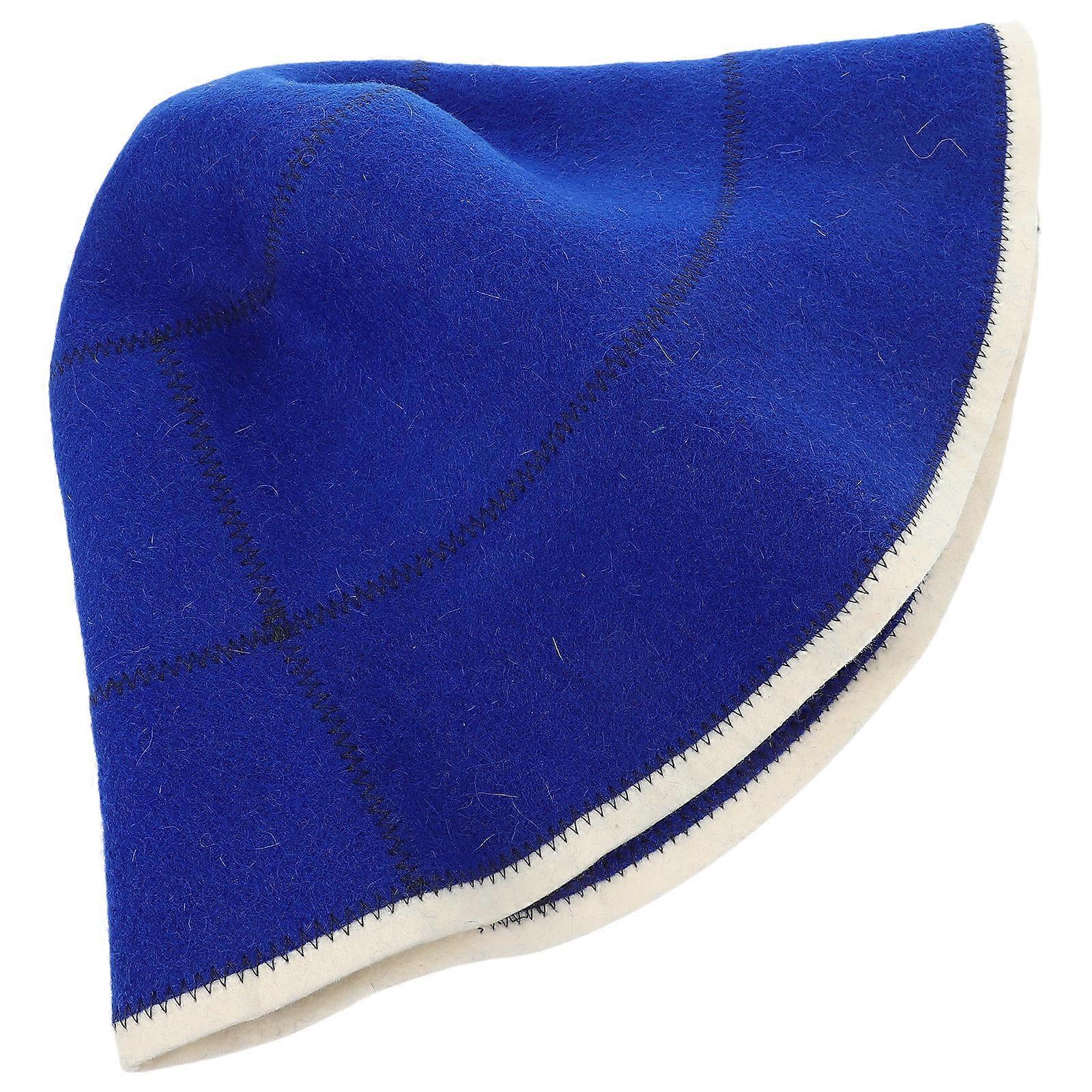 Stylish Wool Sauna Hat for Bath Use Reusable Comfortable Cap