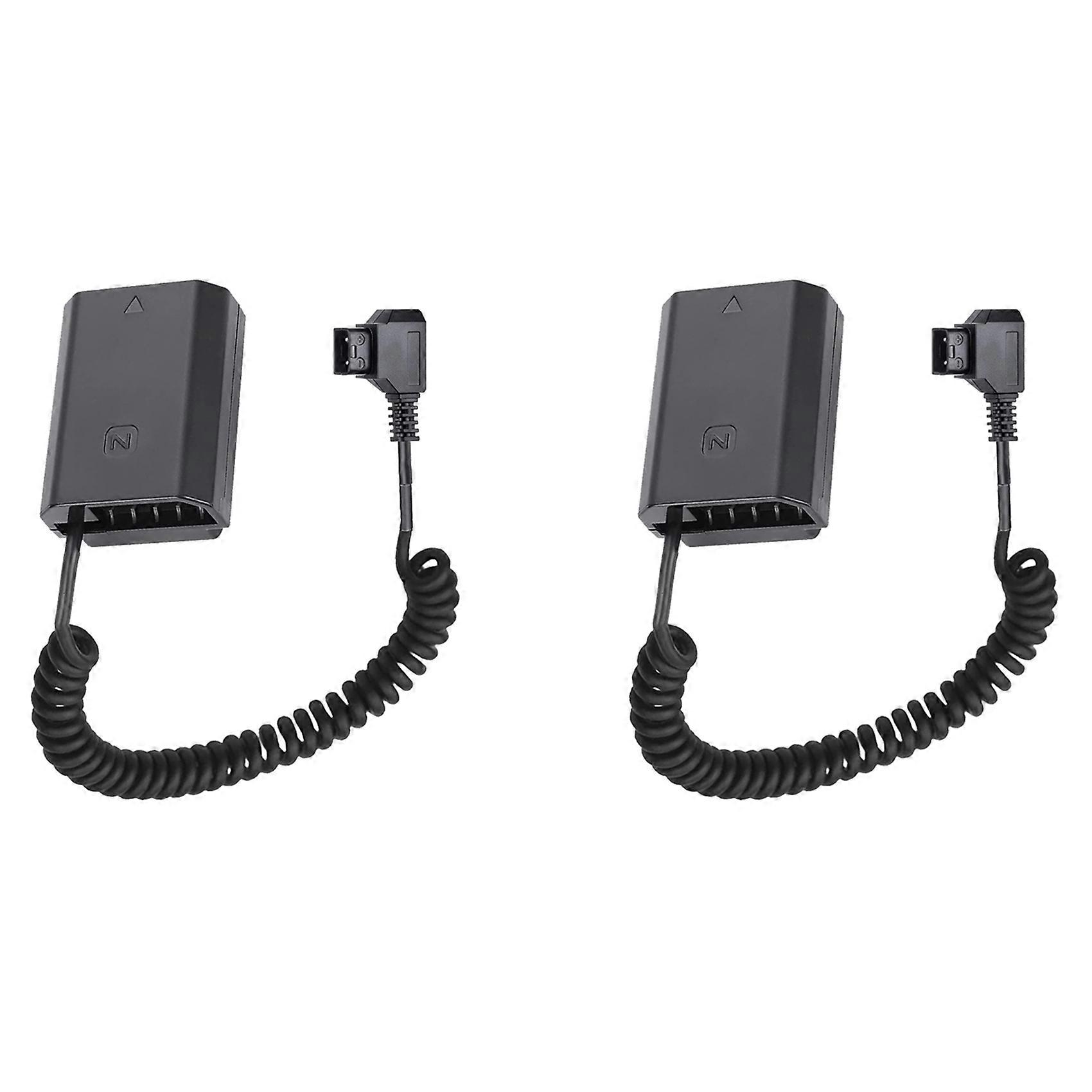 2X NP FZ100 Dummy Battery to D-Tap for V-Mount BP Battery for Sony A7r3/A7M3/A7S3/Fx3 A9