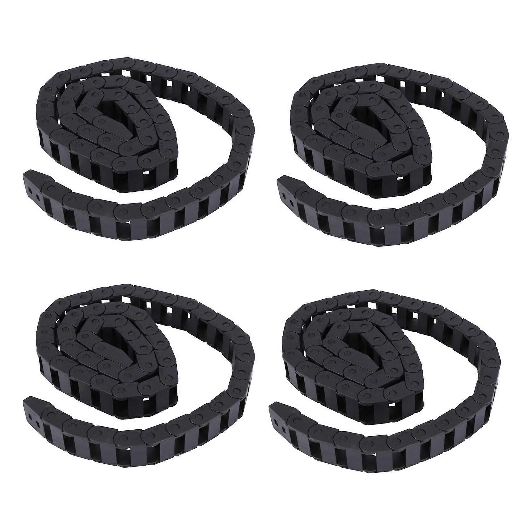 4X 10 x 20mm 1M Open on Both Side Plastic Towline Cable Drag Chain