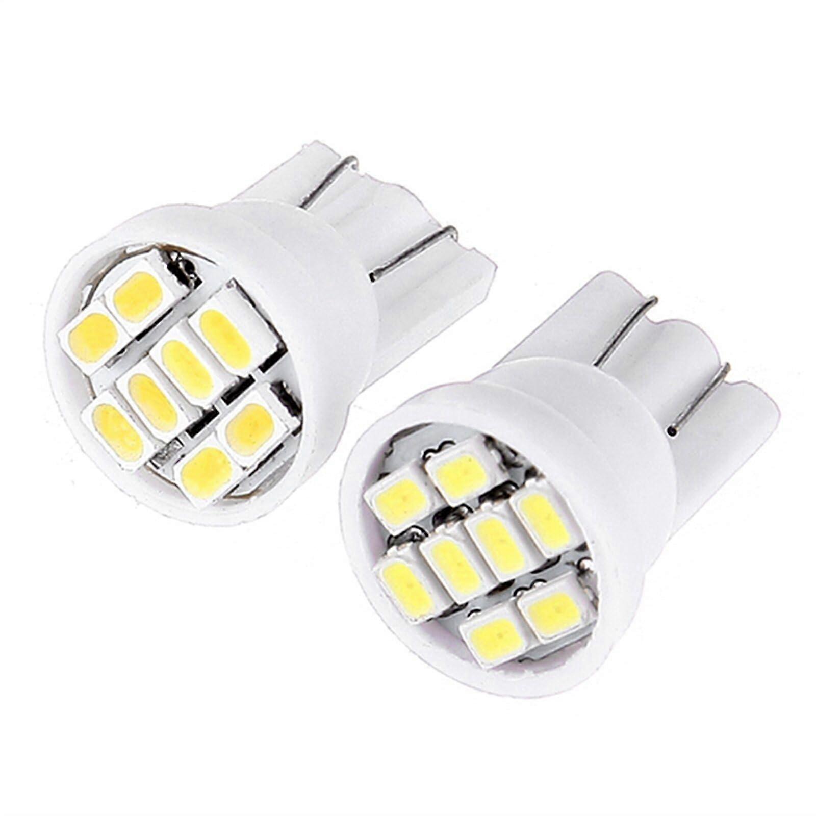 10x T10 168 LED Instrument Panel Bulbs 83020SMD White Gauge Cluster Dashboard Lights